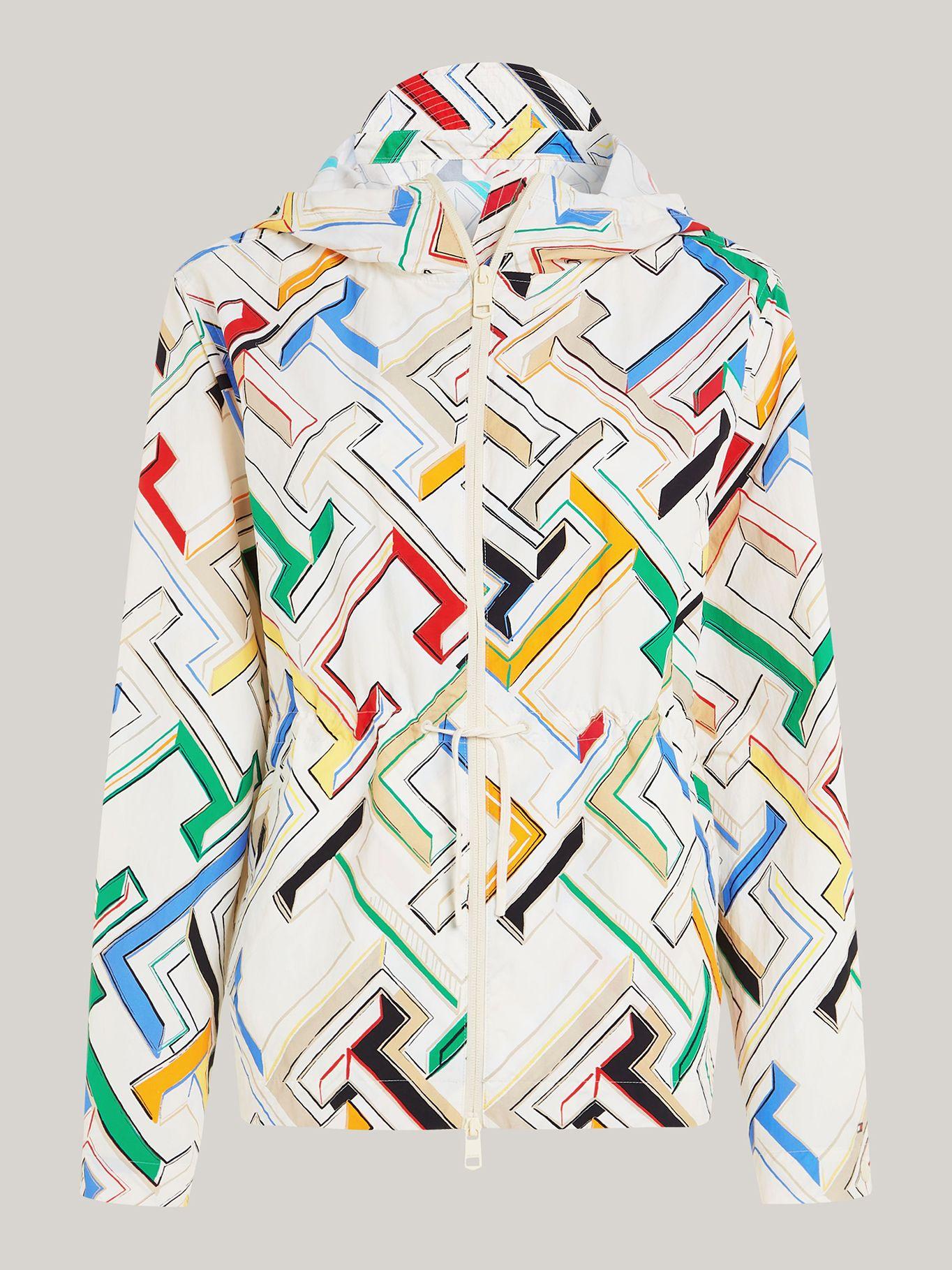 Cortavientos Sport Monigram Con Gorro Multicolor Tommy Hilfiger-4