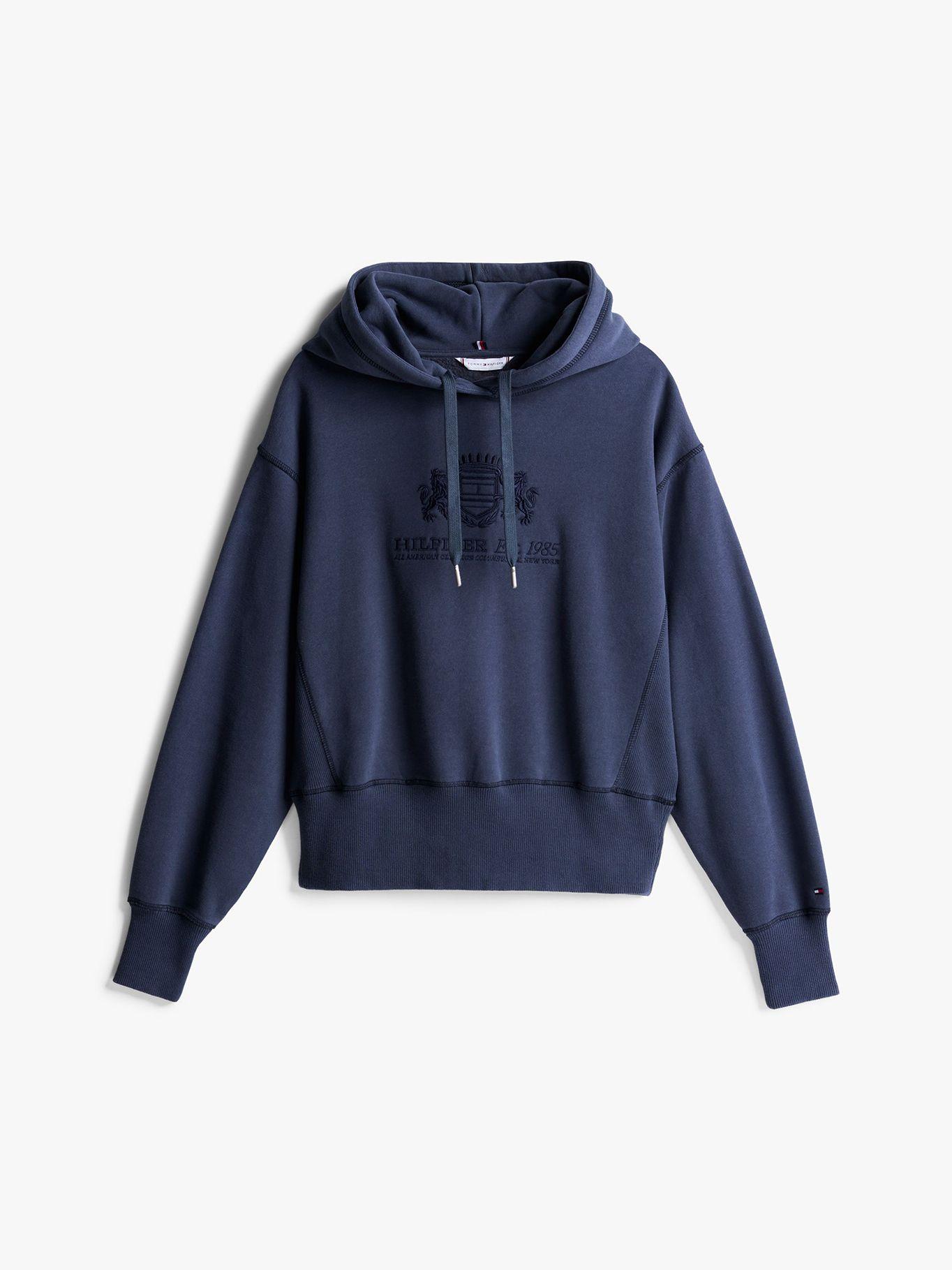 Polerón Hoodie Logo Varsity Bordado Azul Tommy Hilfiger-4