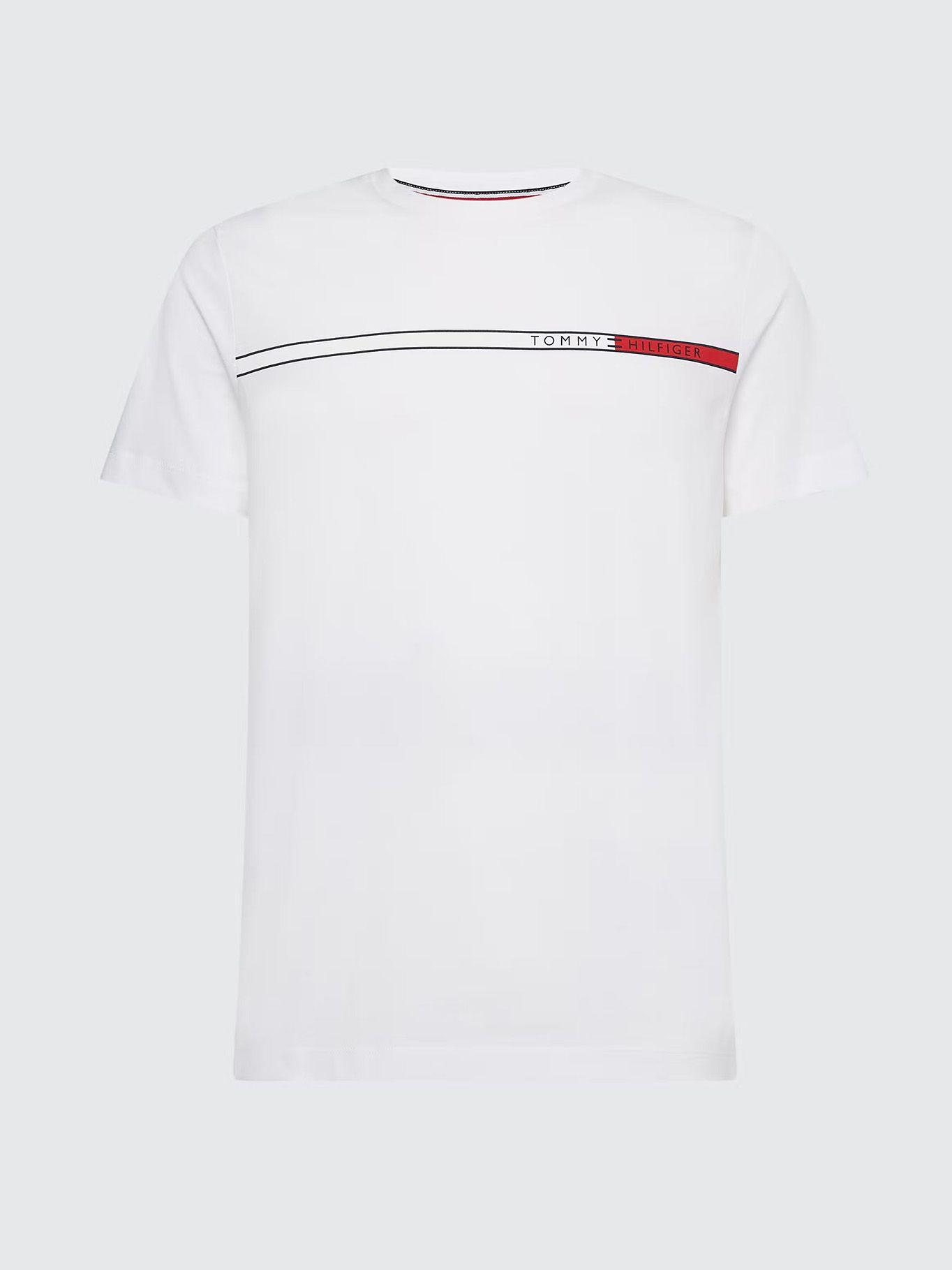 Polera Con Logo Slim Fit Blanco Tommy Hilfiger-0