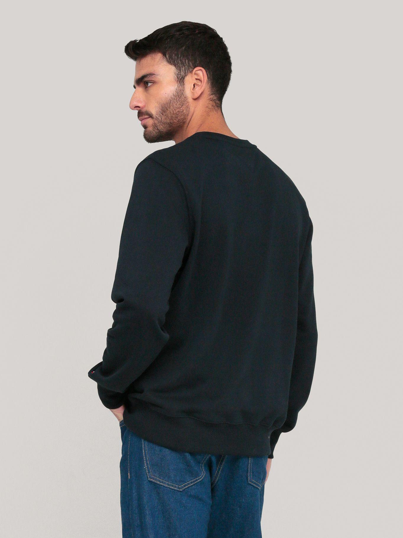 Polerón Con Logo Bordado Tommy Hilfiger Azul-3