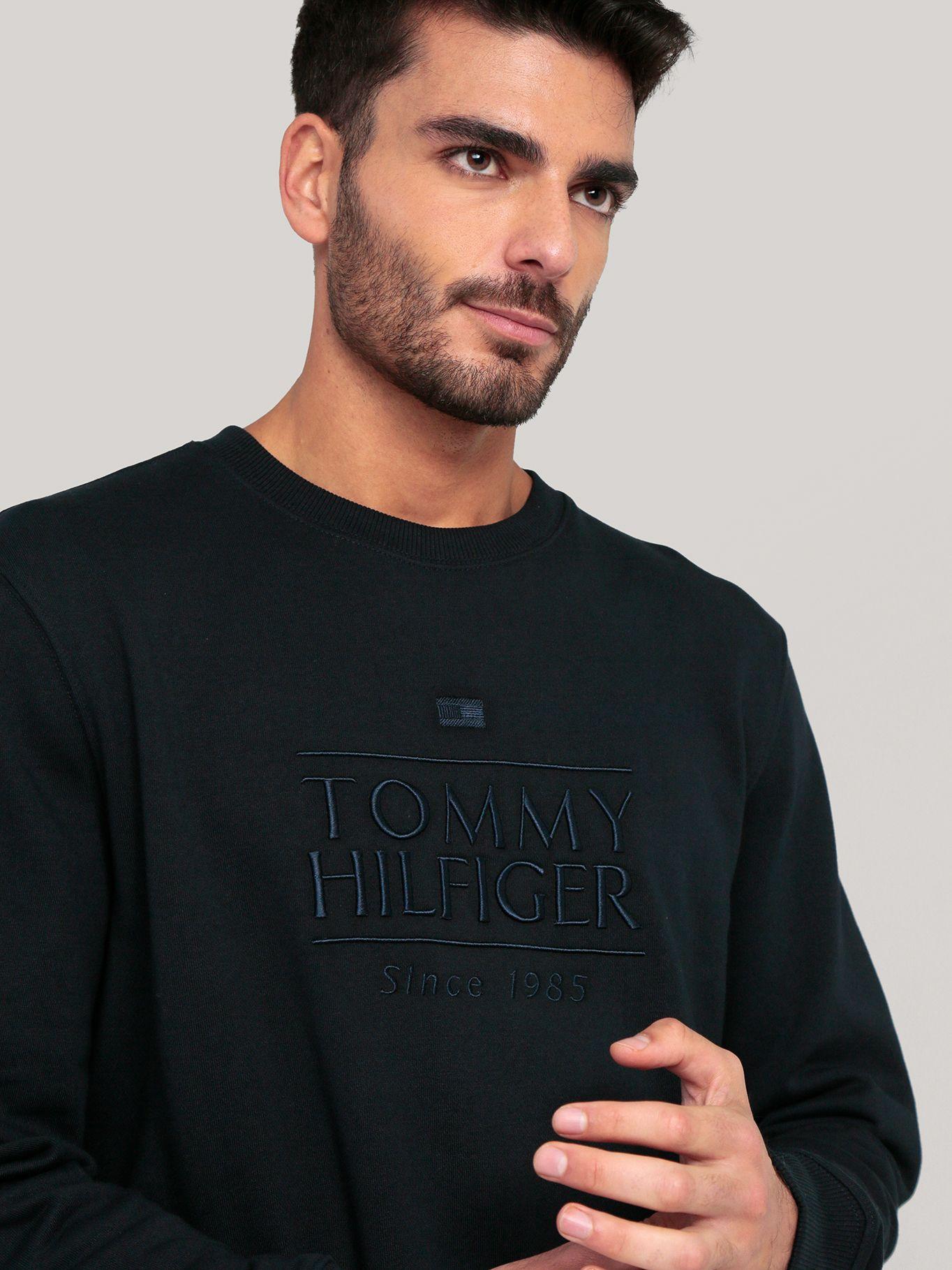 Polerón Con Logo Bordado Tommy Hilfiger Azul-4