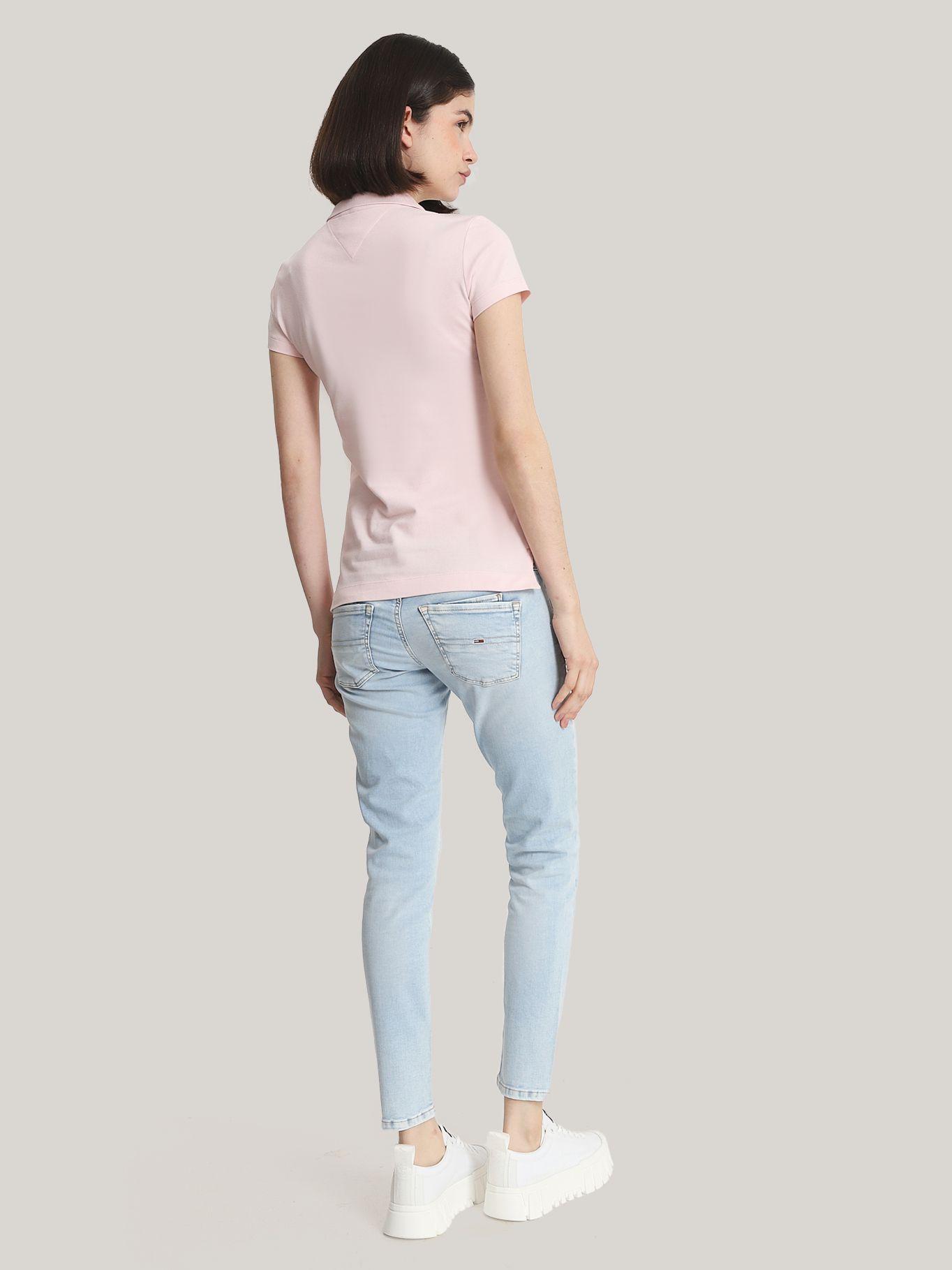 Polo Solid Slim Fit Con 5 Botones Rosado Tommy Hilfiger-2