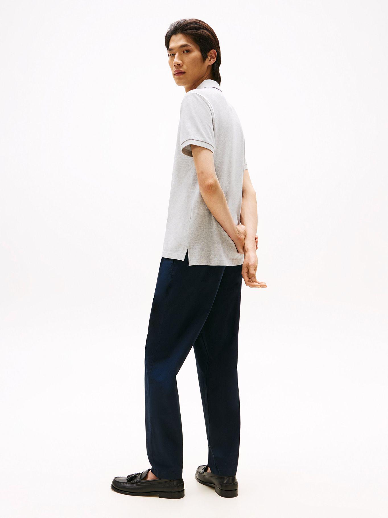 Polo Cuello A traste  Logo Gris P01 Tommy Hilfiger-2