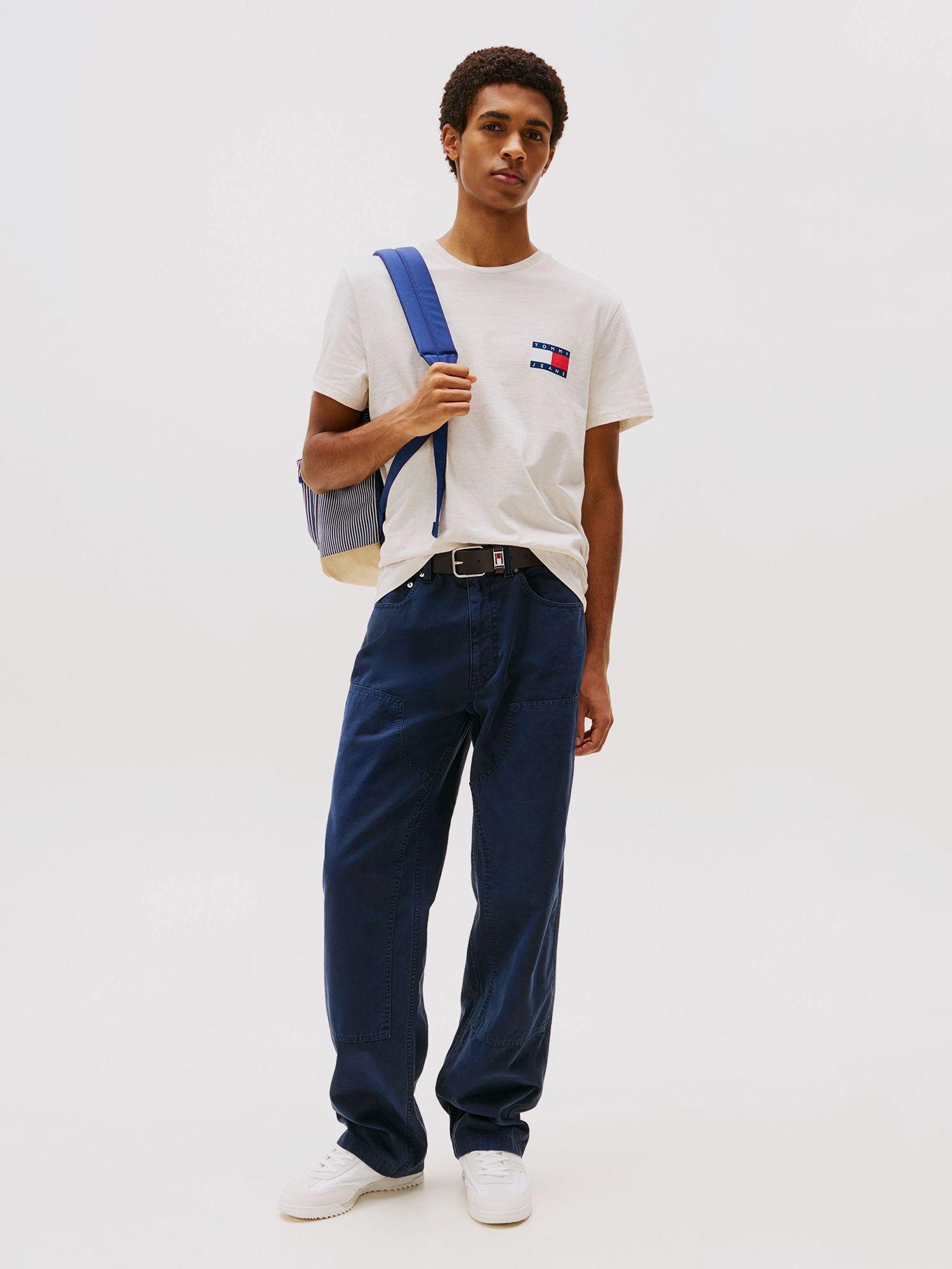 Polera Essential Flag Logo Blanco Tommy Jeans-1