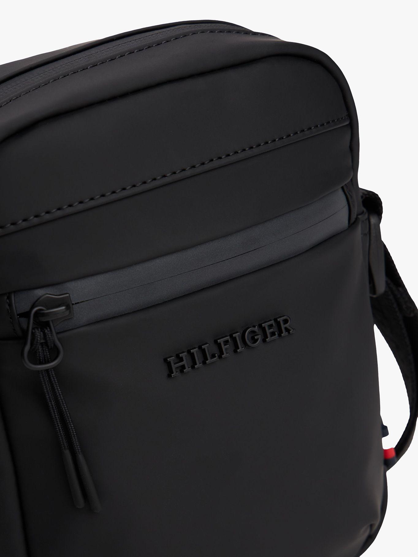 Bolso Reporter De Logo Texturizado Negro Tommy Hilfiger-4