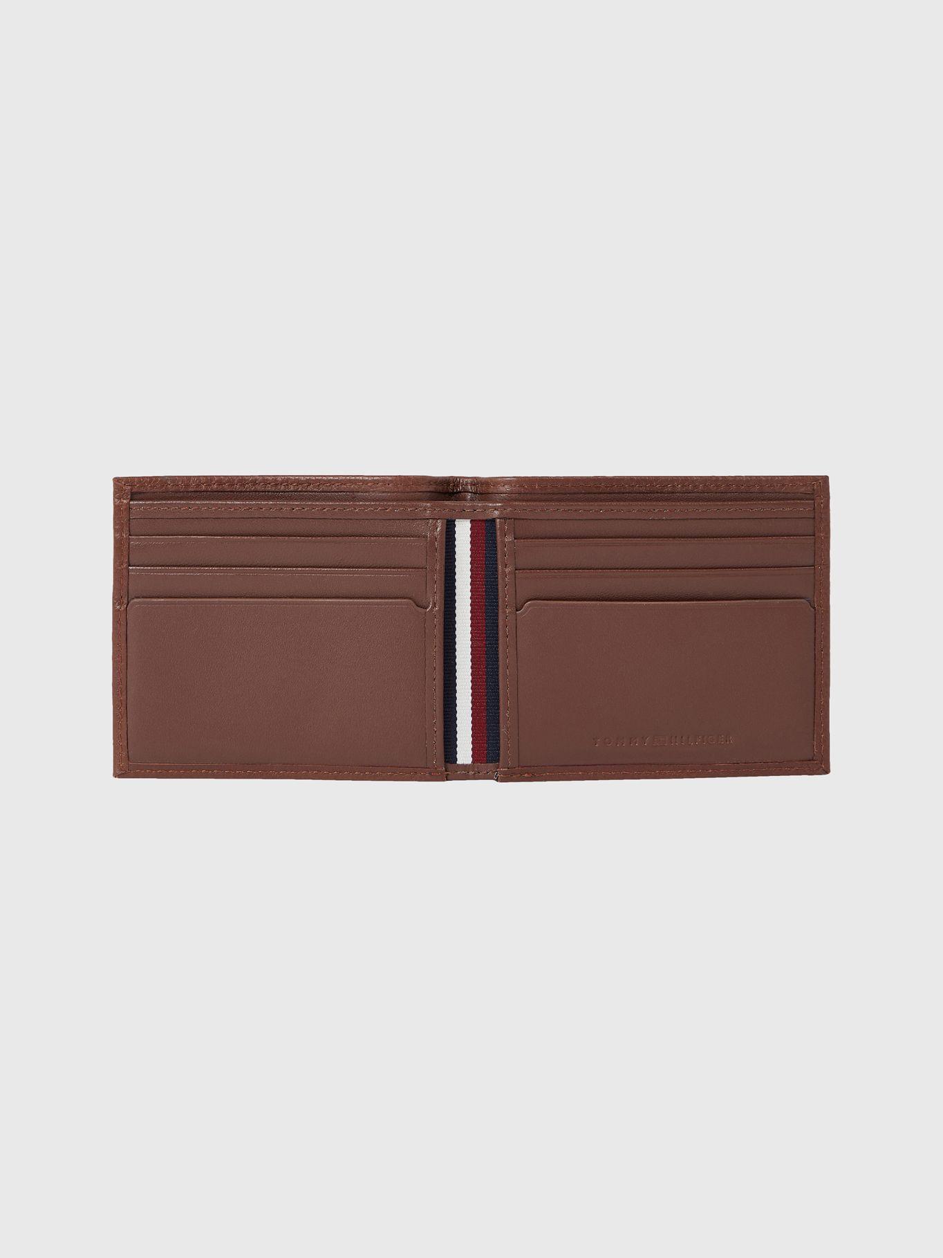 Billetera Premium De Cuero Café Tommy Hilfiger-2