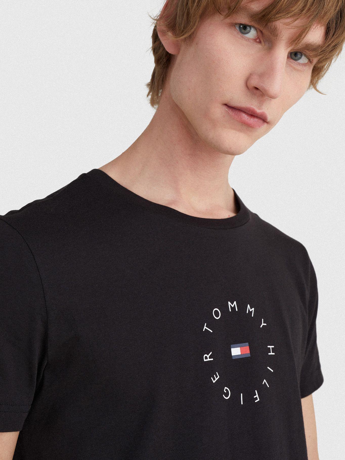 Polera Cotton Logo Negro Tommy Hilfiger A2-3