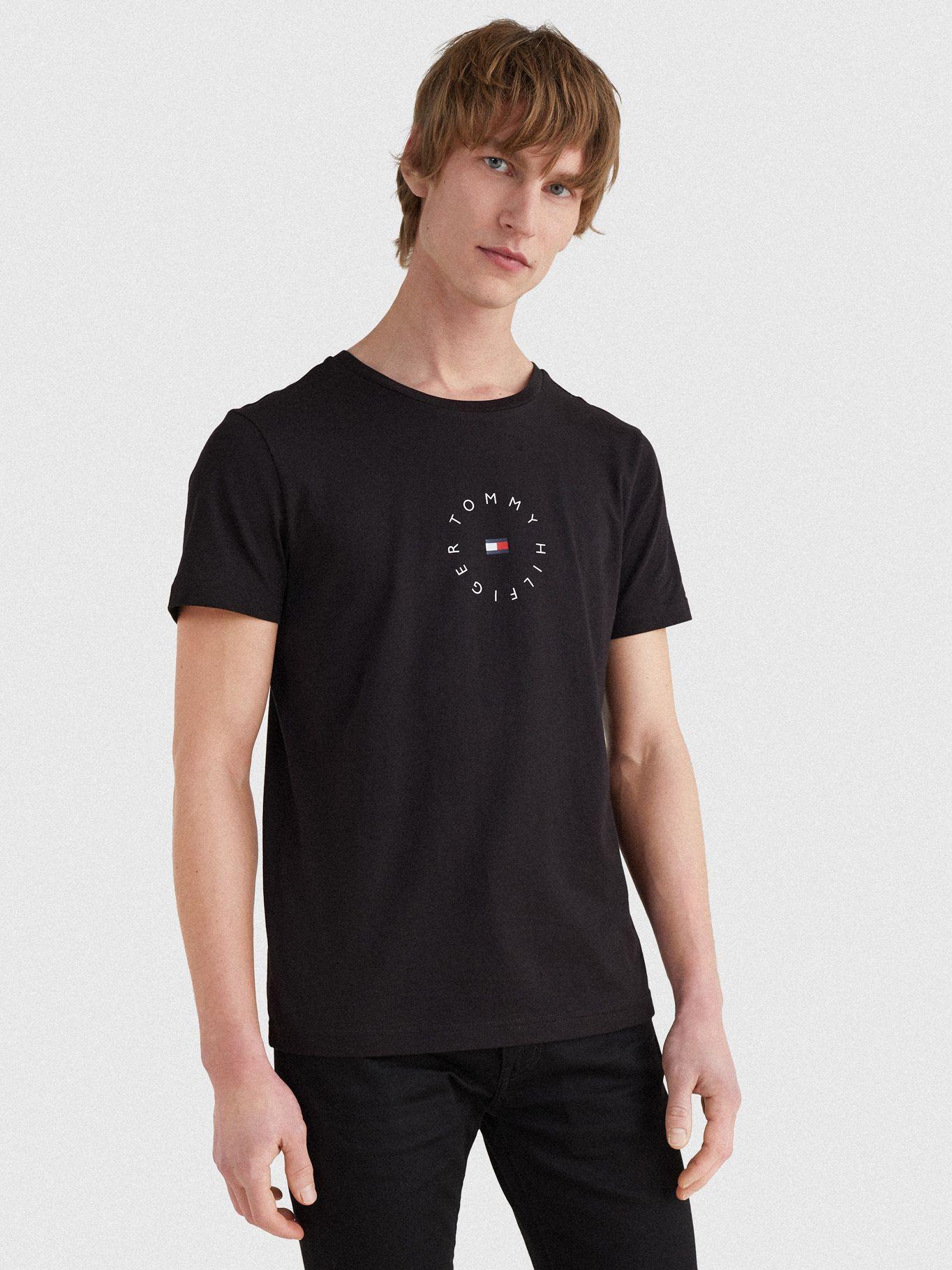 Polera Cotton Logo Negro Tommy Hilfiger A2-2