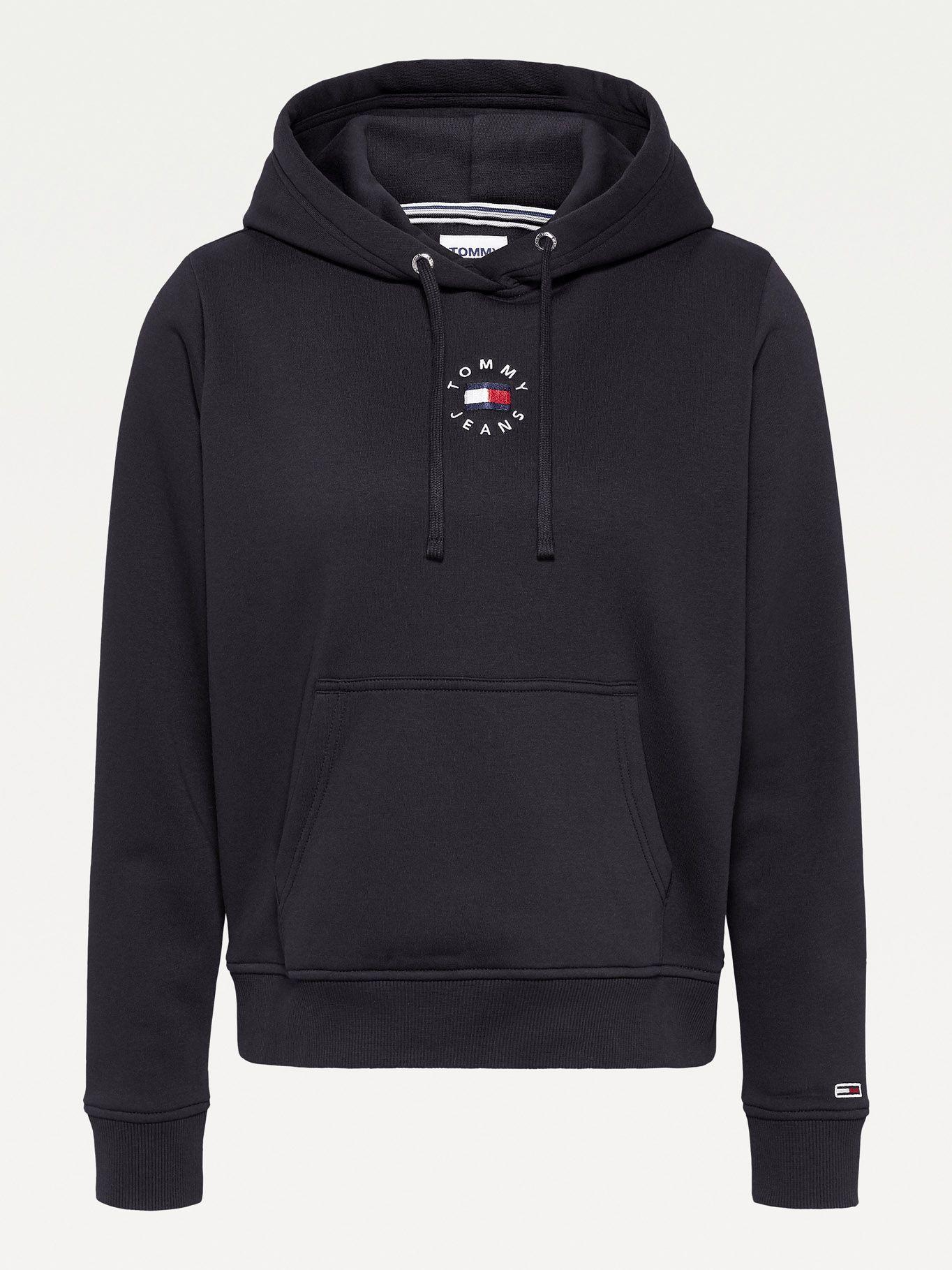 Polerón Hoodie Tiny Logo Negro Tommy Jeans F2-3