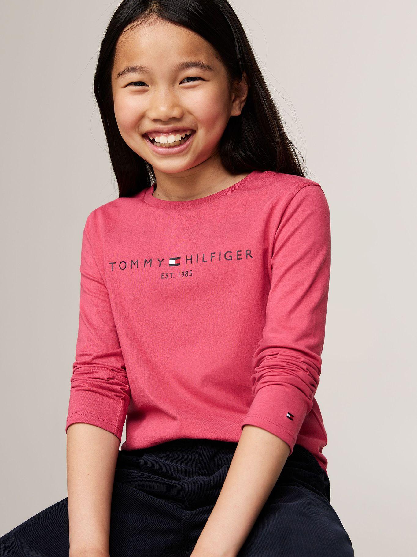 Polera De Niña Essential Cotton Rosado Tommy Hilfiger-3