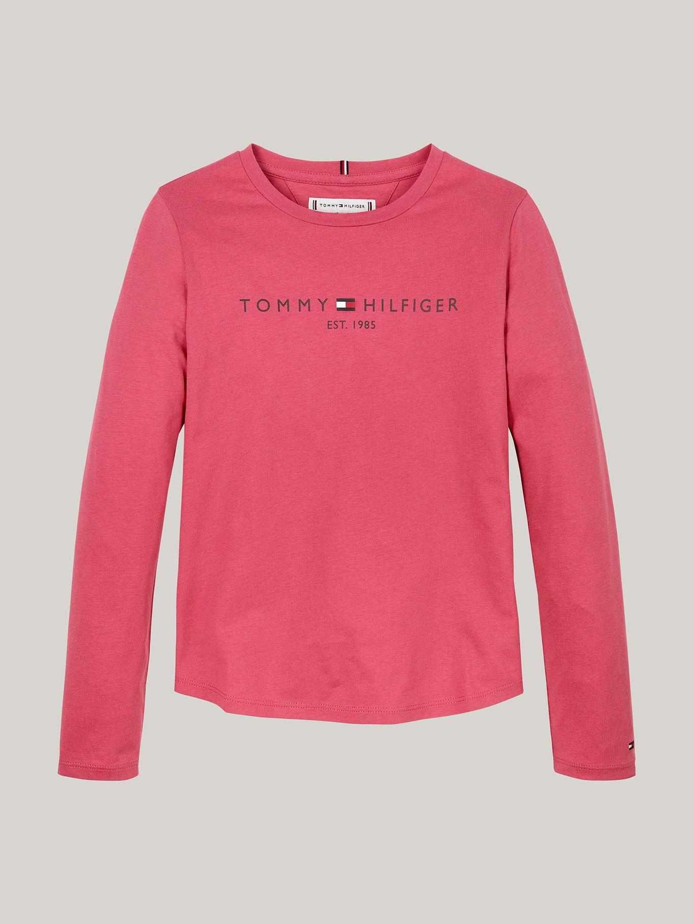 Polera De Niña Essential Cotton Rosado Tommy Hilfiger-4