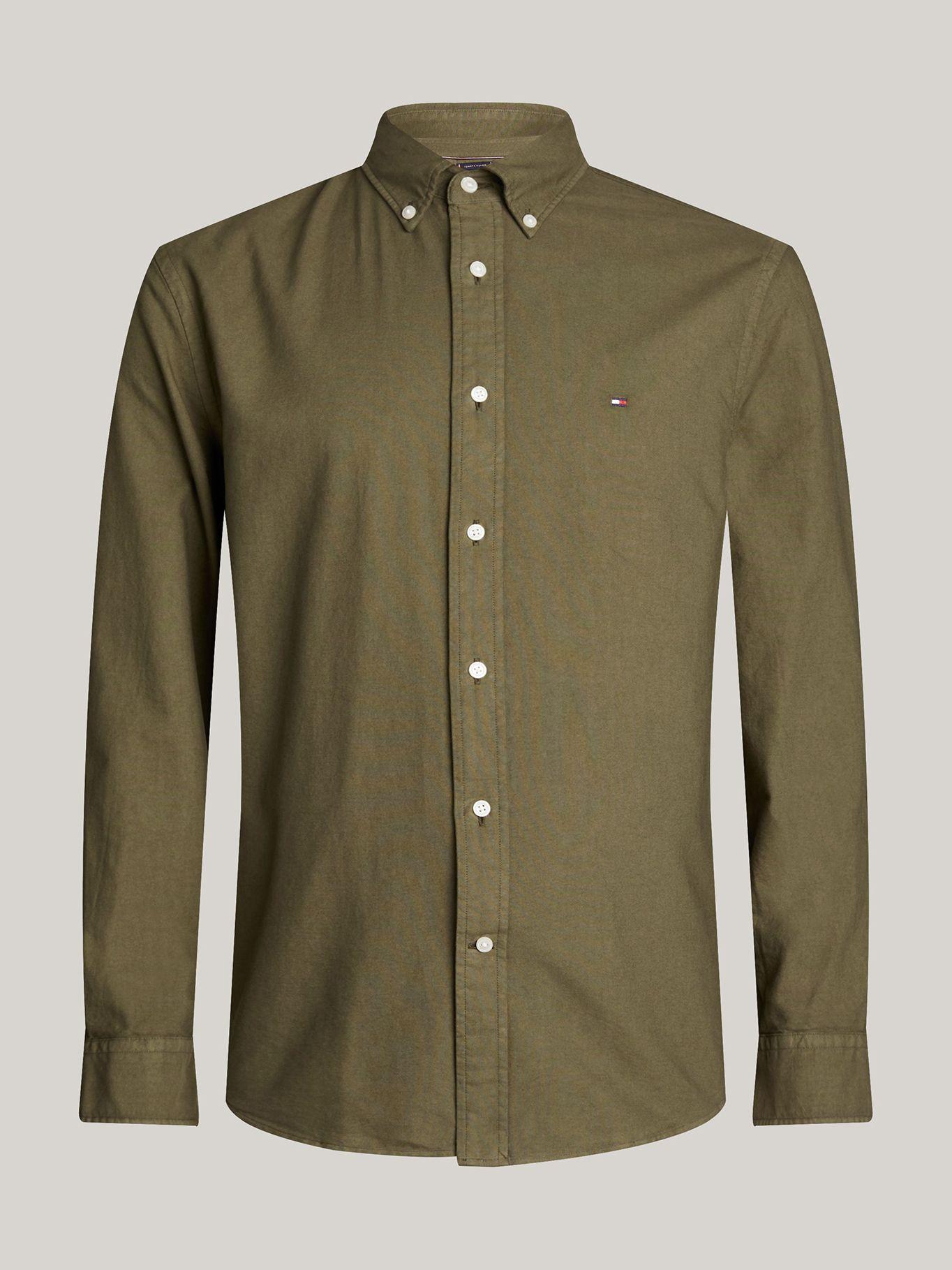 Camisa Oxford Regular Fit Verde Tommy Hilfiger-4