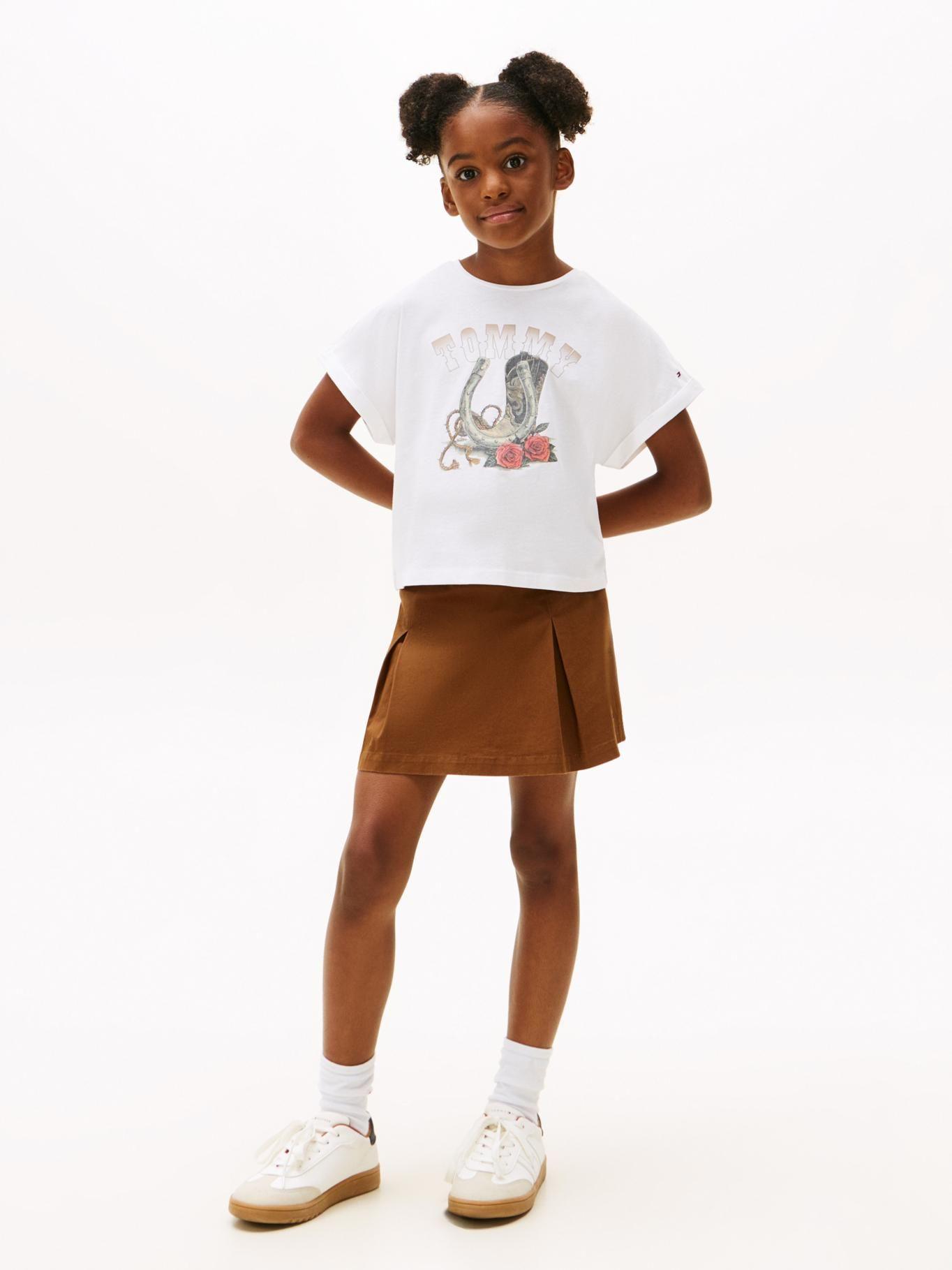 Polera C Logo Gráfico Blanco Tommy Hilfiger-1