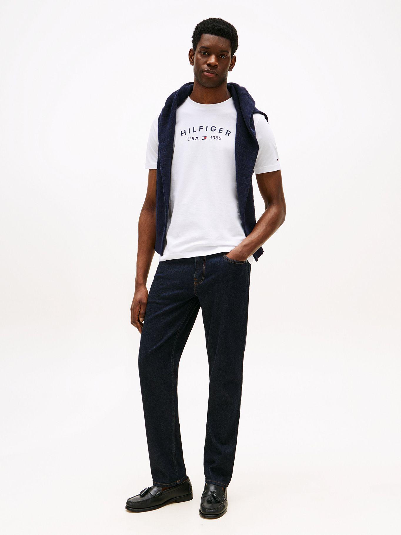 Polera Con Logo Estampado Blanco YBR Tommy Hilfiger-1