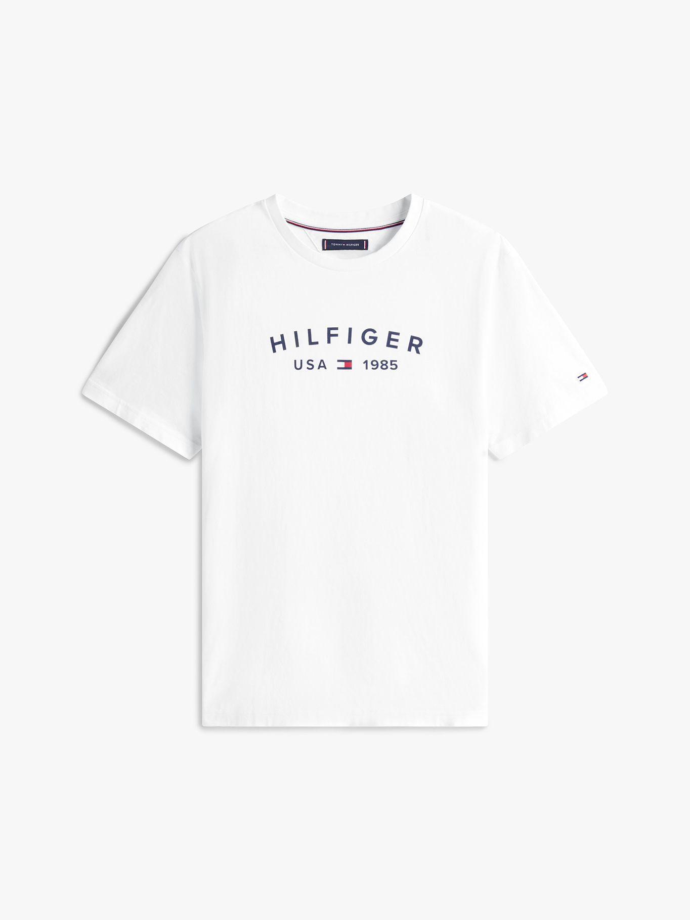 Polera Con Logo Estampado Blanco YBR Tommy Hilfiger-4