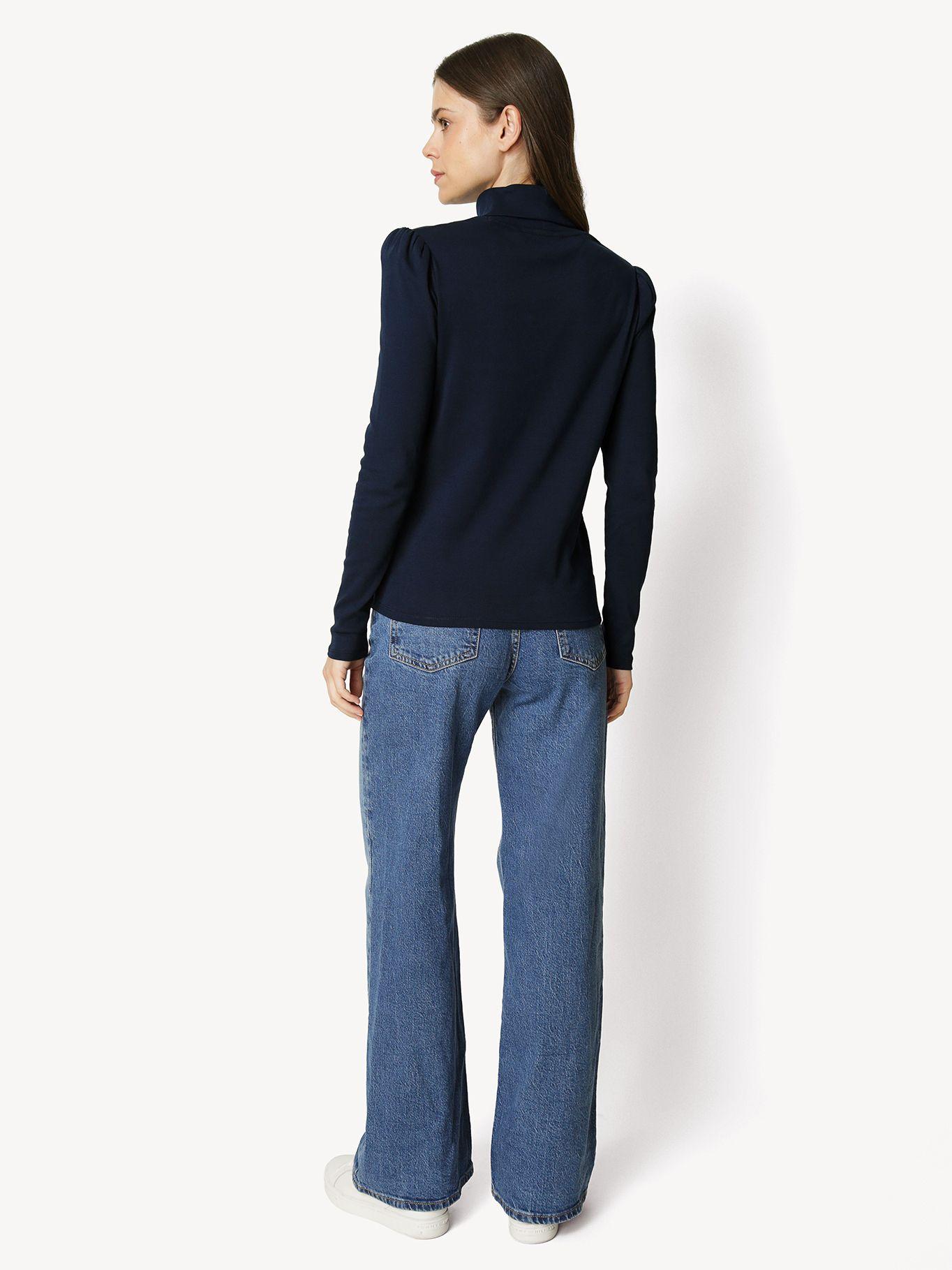 Polera De Cuello Alto Essential Azul Tommy Hilfiger-2