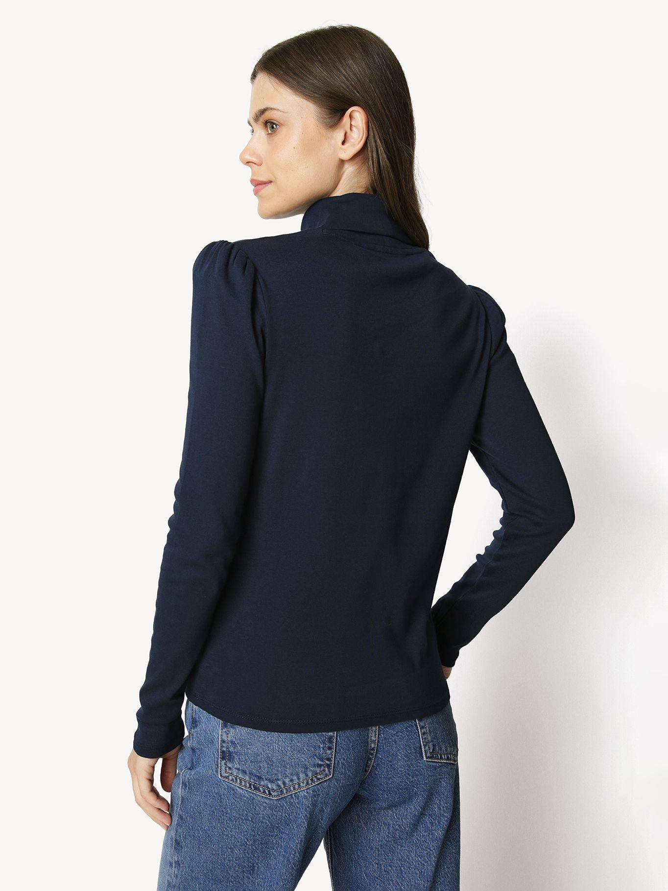 Polera De Cuello Alto Essential Azul Tommy Hilfiger-3