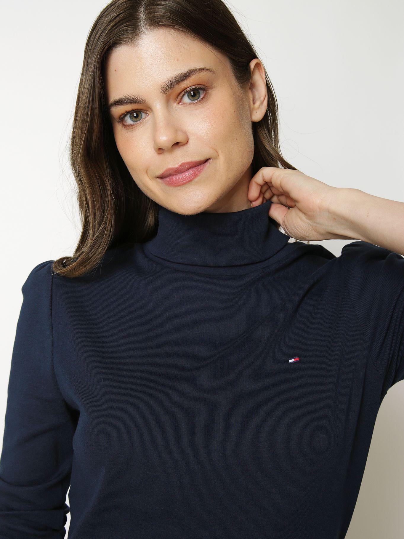 Polera De Cuello Alto Essential Azul Tommy Hilfiger-4