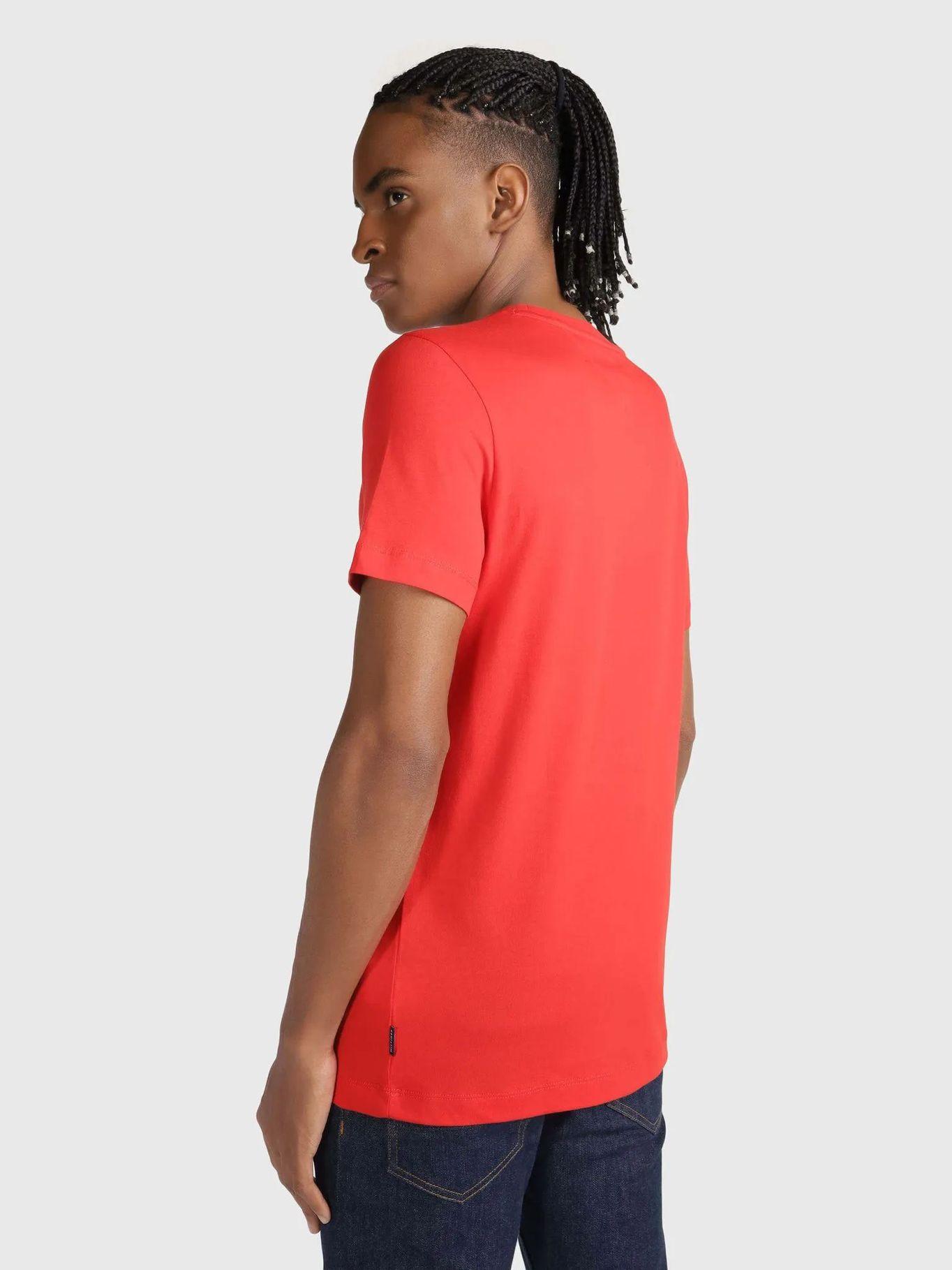 Polera Slim Fit Logo Monotype Rojo Tommy Hilfiger-2