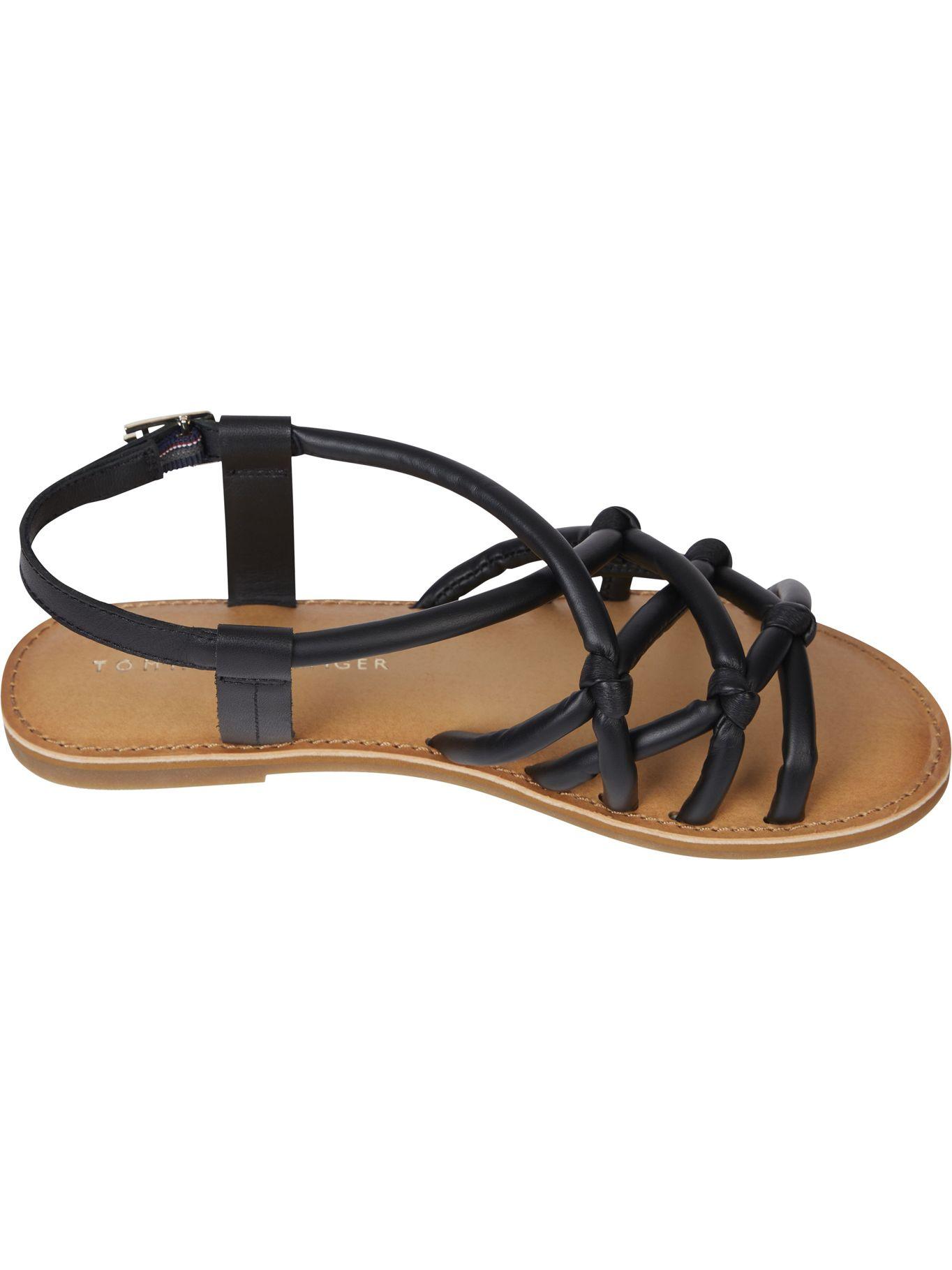 Sandalias Con Hebilla Negro Tommy Hilfiger JN2-2