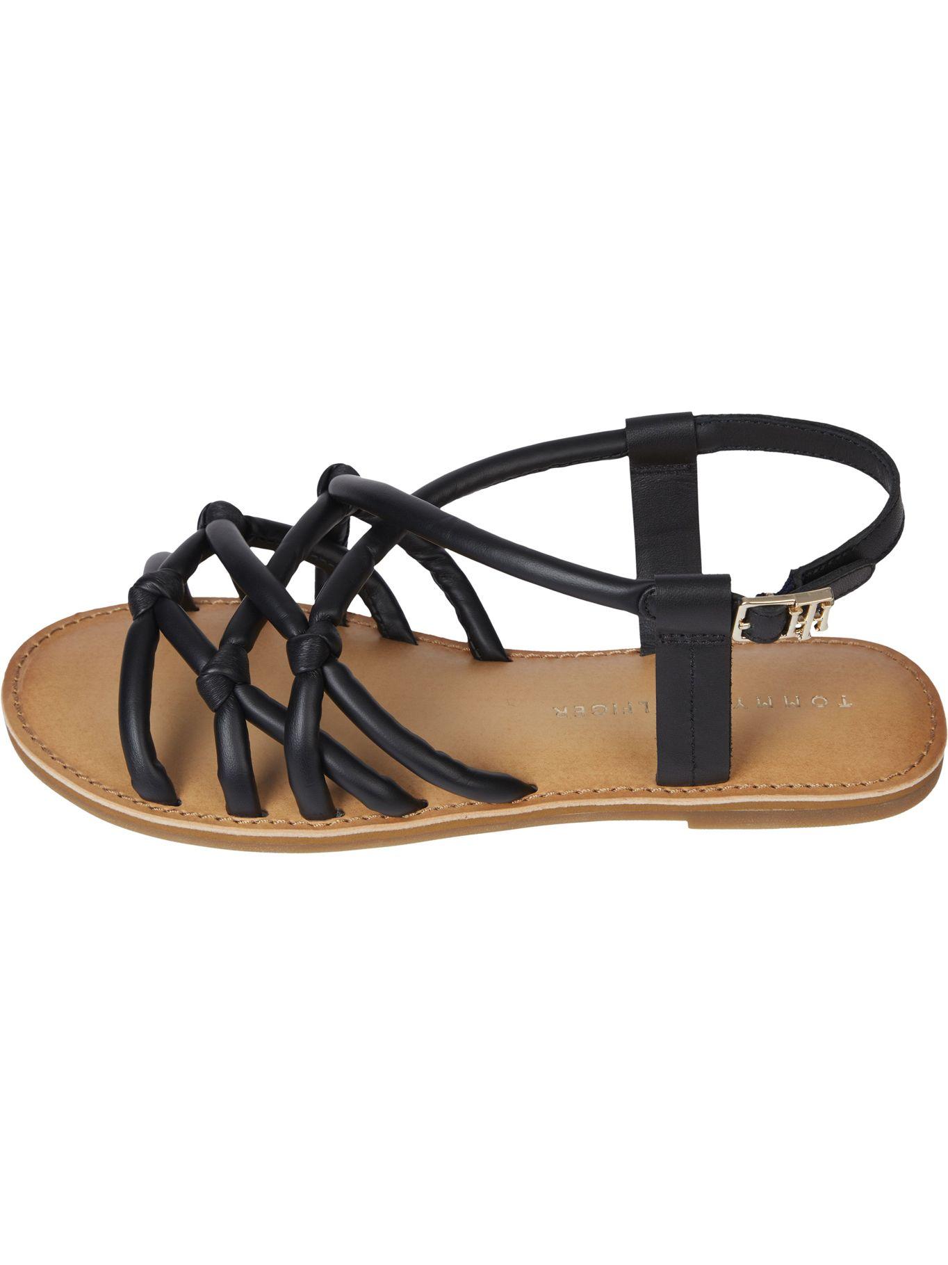 Sandalias Con Hebilla Negro Tommy Hilfiger JN2-0