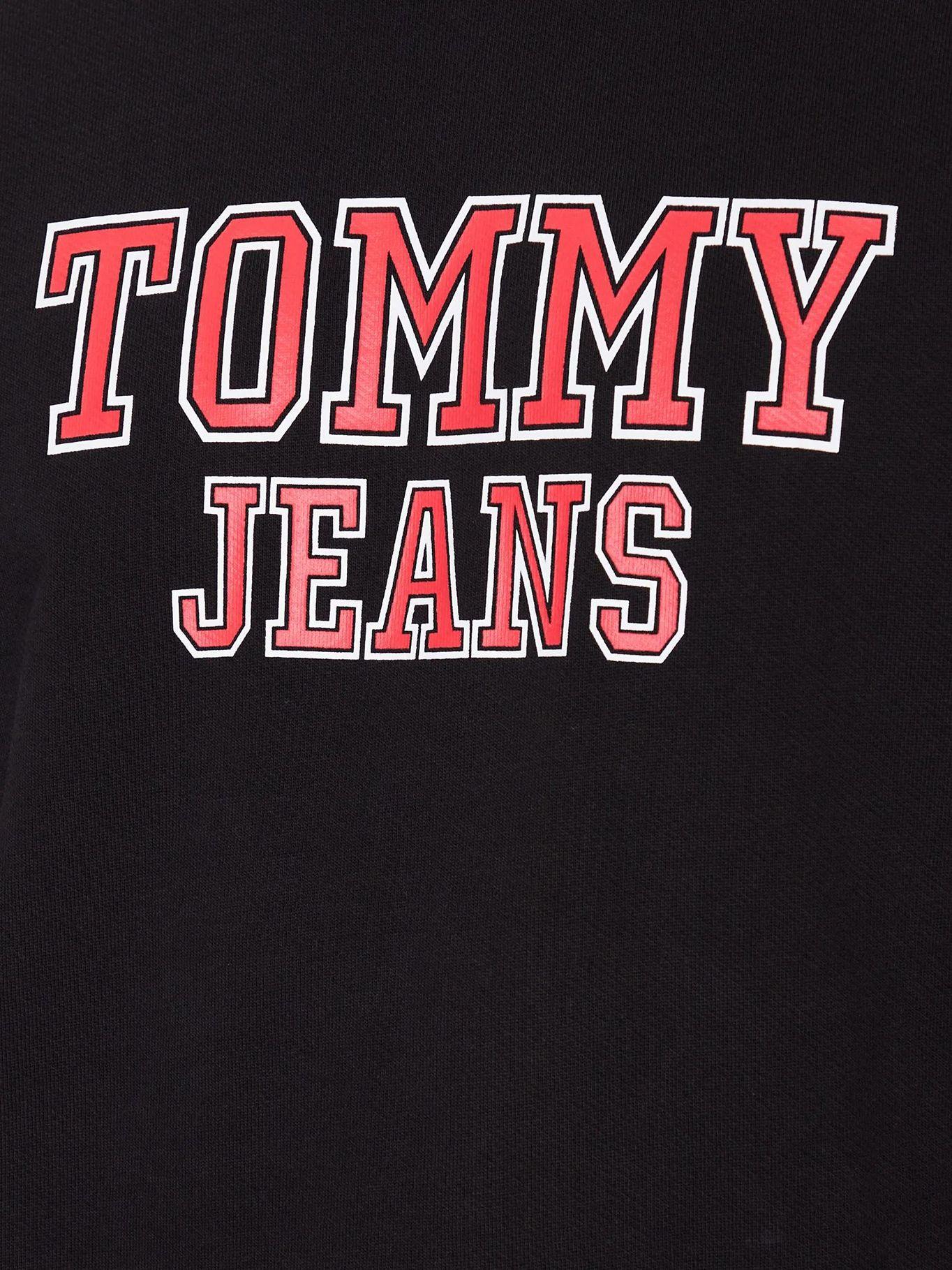 Polerón Regular Entry Graphic Negro Tommy Jeans-4