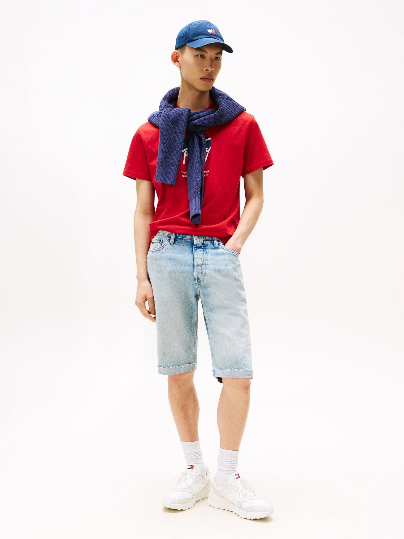 Polera Con Logo Distintivo Rojo XLE Tommy Jeans-1