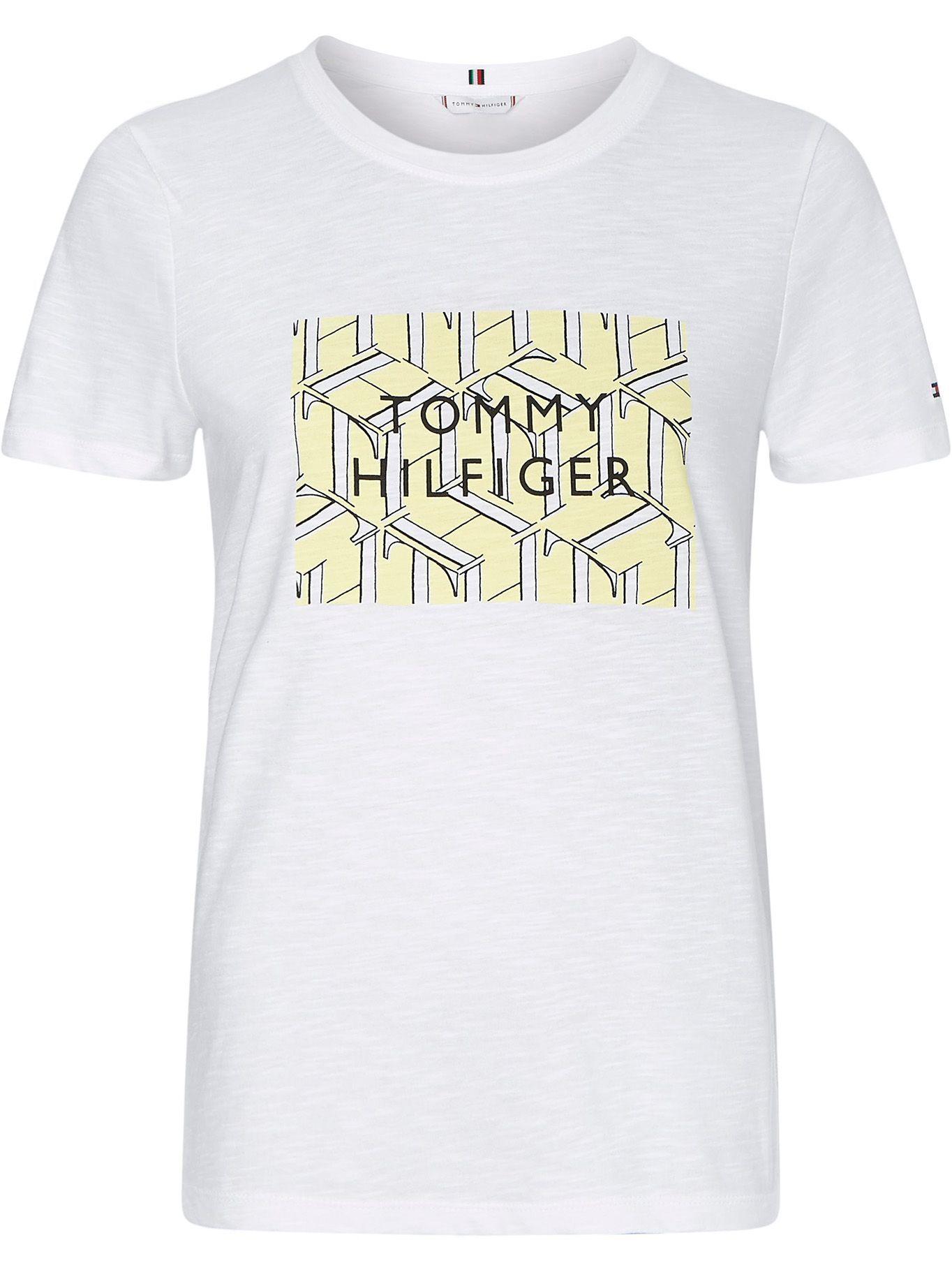 Polera Algodón Regular Con Logo Blanco Tommy Hilfiger-0