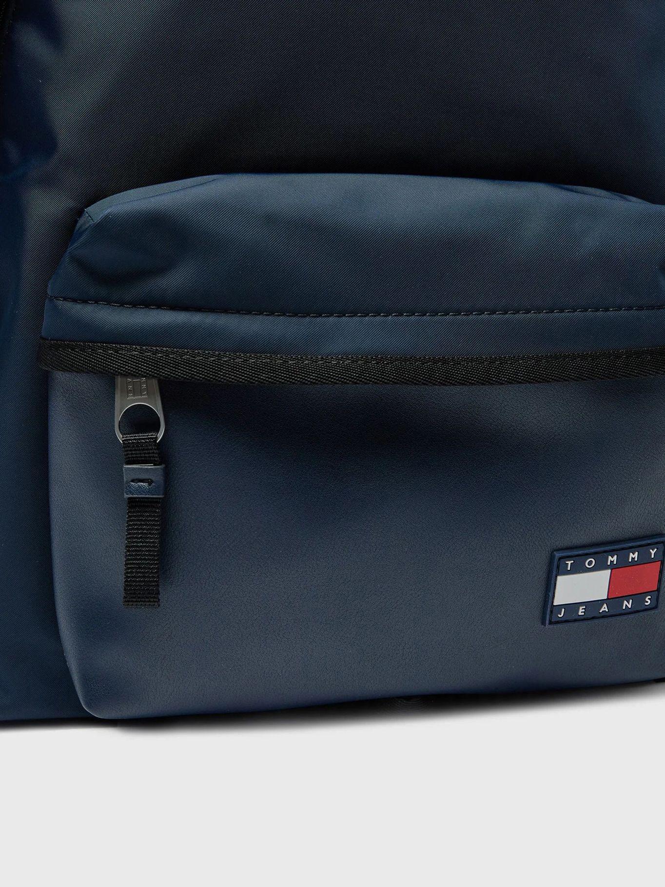 Mochila Solid Con Logo Engomado Azul Tommy Hilfiger-3