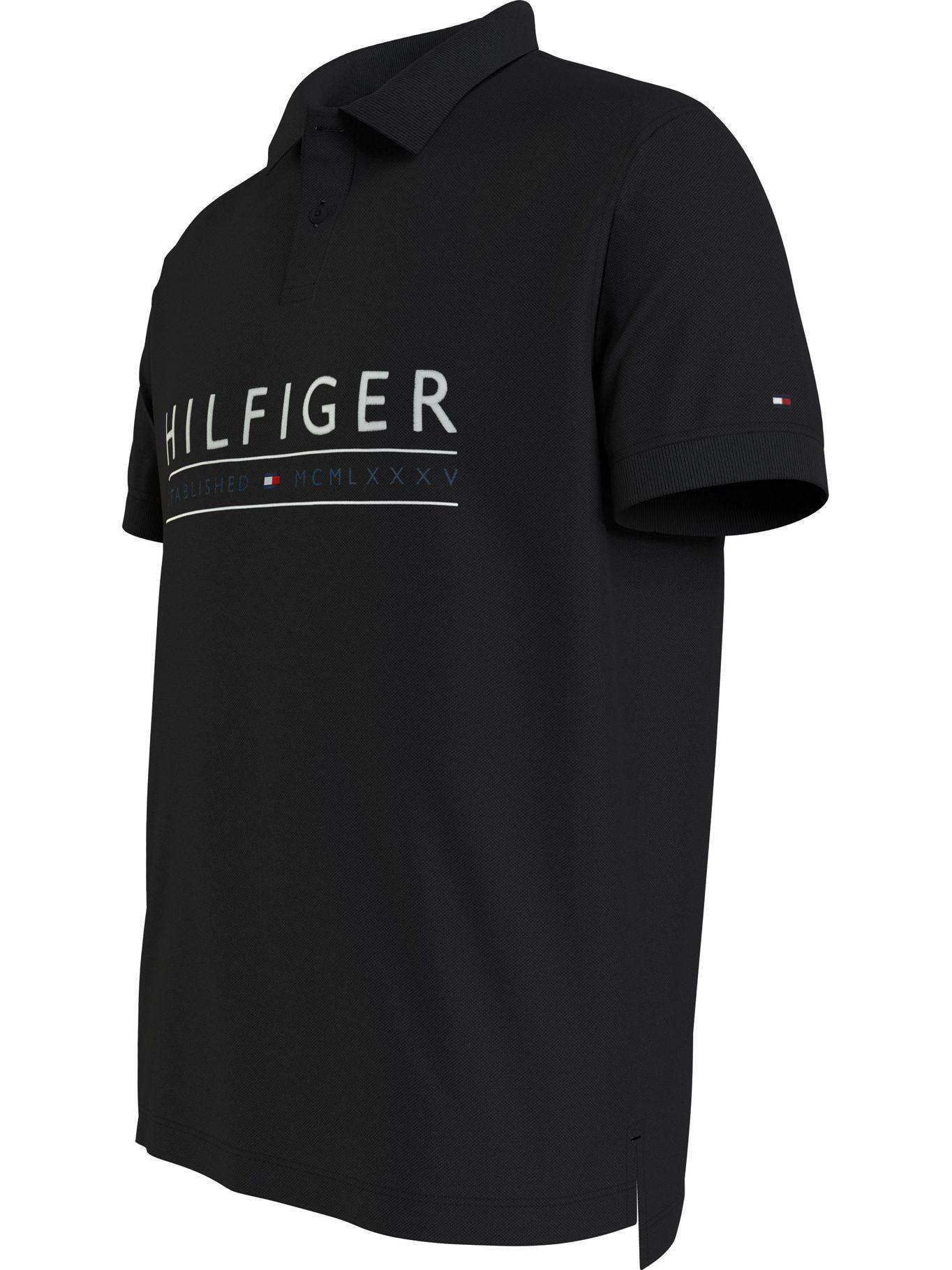 Polo Corporate Logo Regular Fit Negro Tommy Hilfiger-2