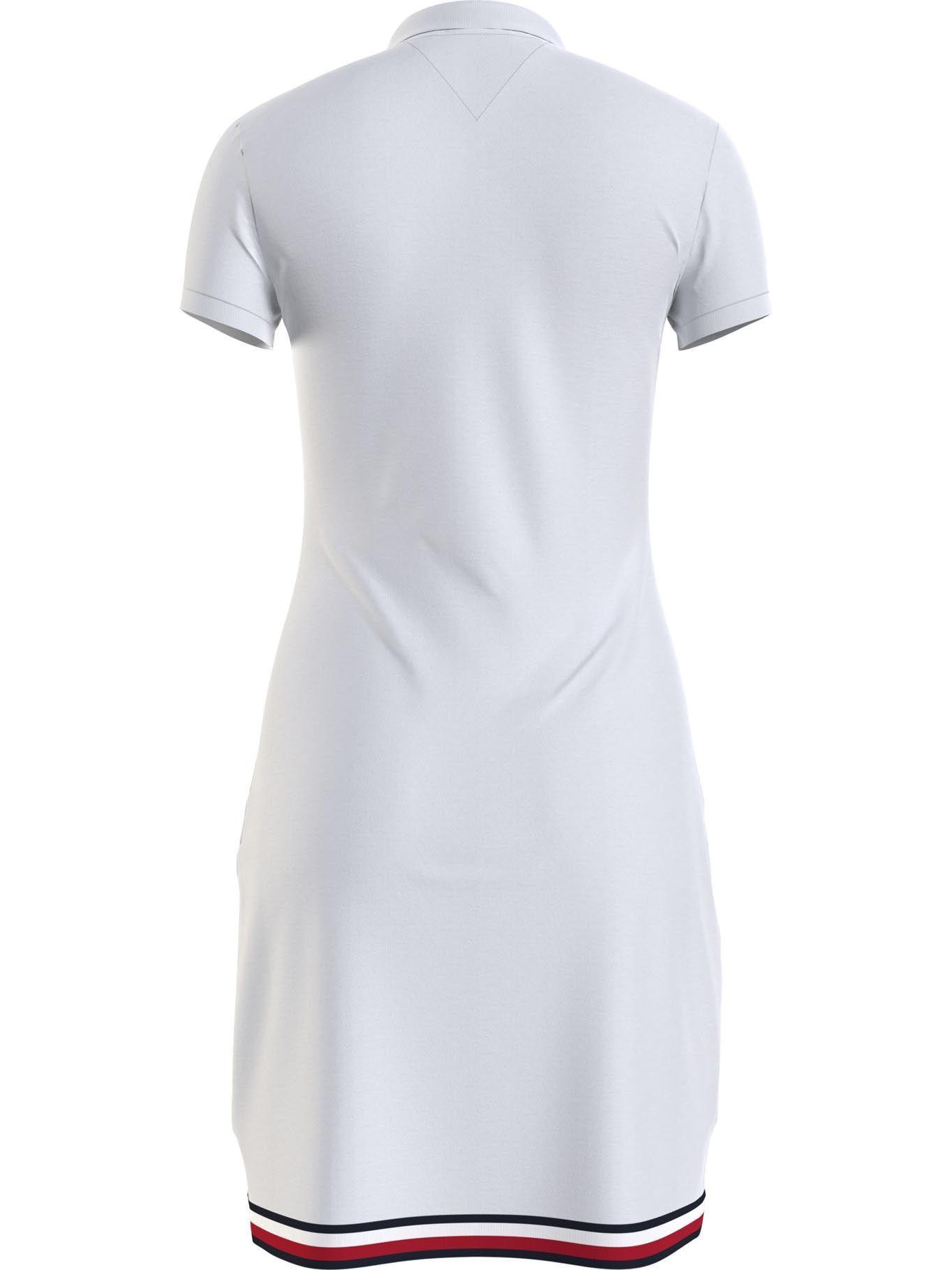Vestido Polo Con Logo Bordado Blanco Tommy Hilfiger-1