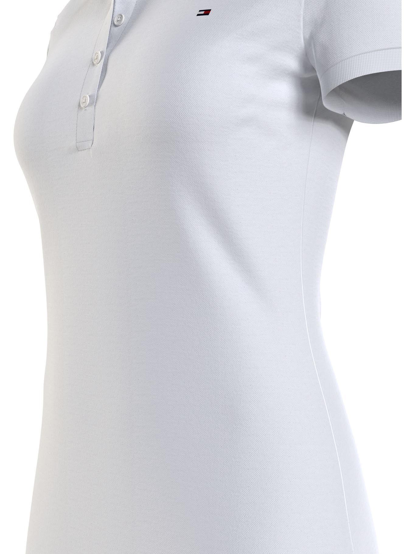 Vestido Polo Con Logo Bordado Blanco Tommy Hilfiger-3