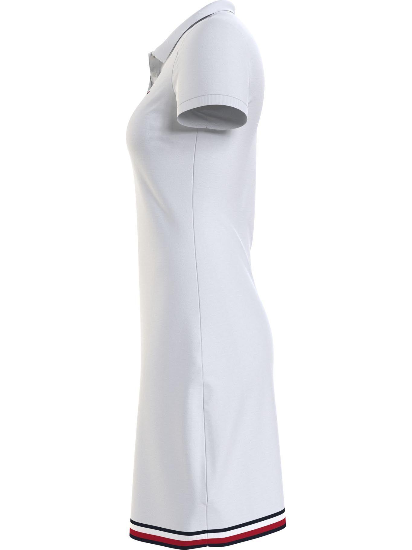 Vestido Polo Con Logo Bordado Blanco Tommy Hilfiger-4