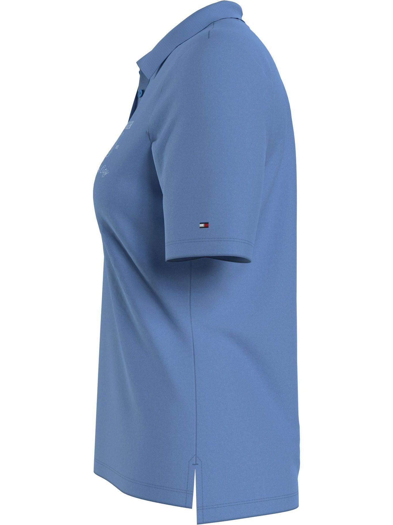 Polo Regular Fit Rose Logo Celeste Tommy Hilfiger-3