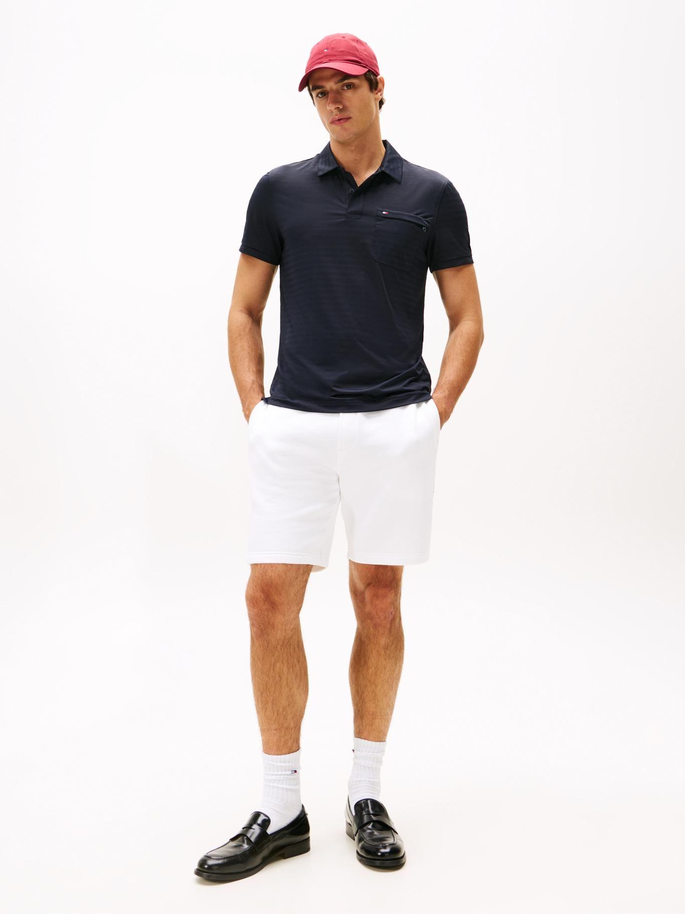 Polo Performance Jacquard Azul Tommy Hilfiger-1