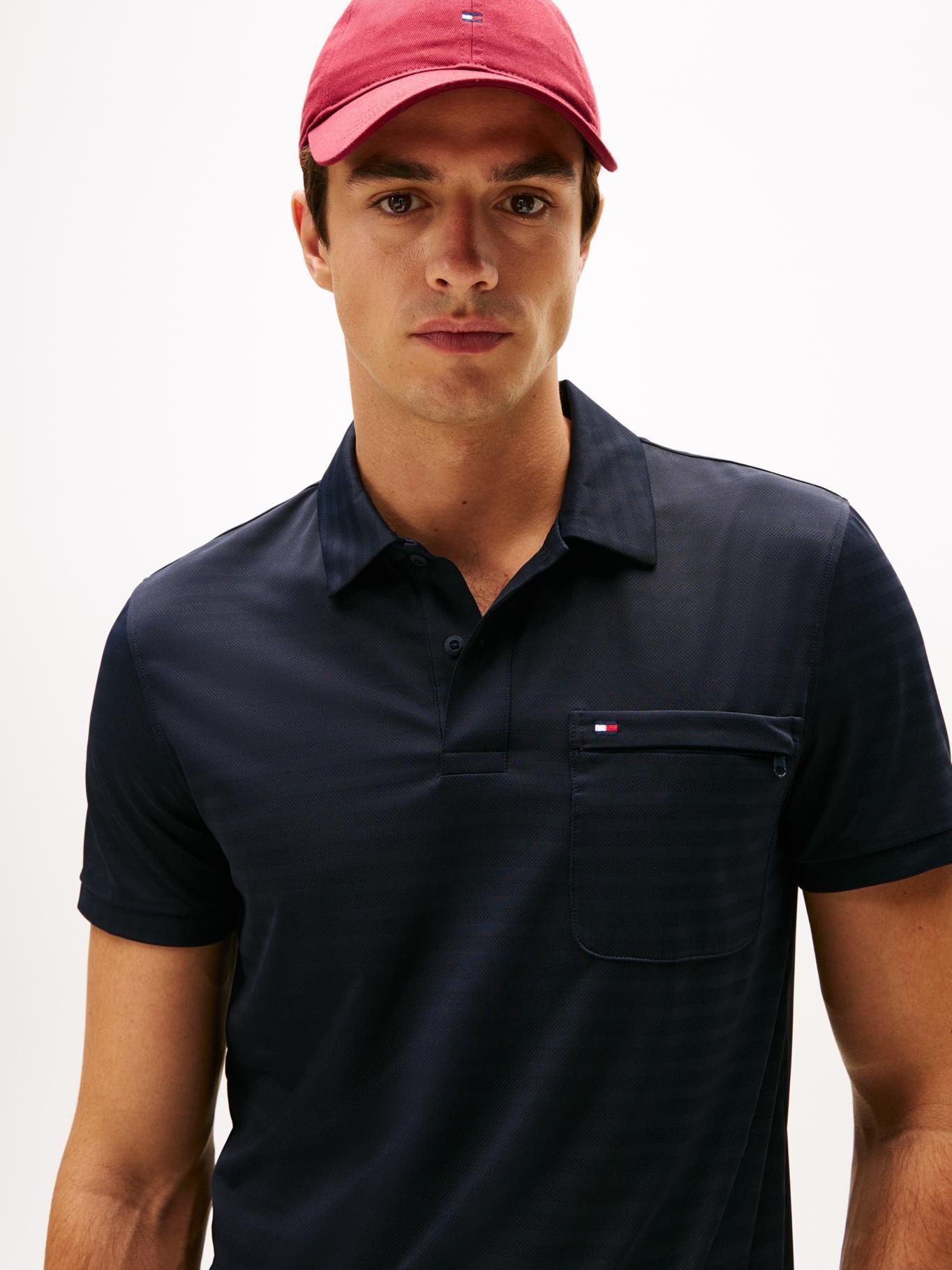 Polo Performance Jacquard Azul Tommy Hilfiger-3