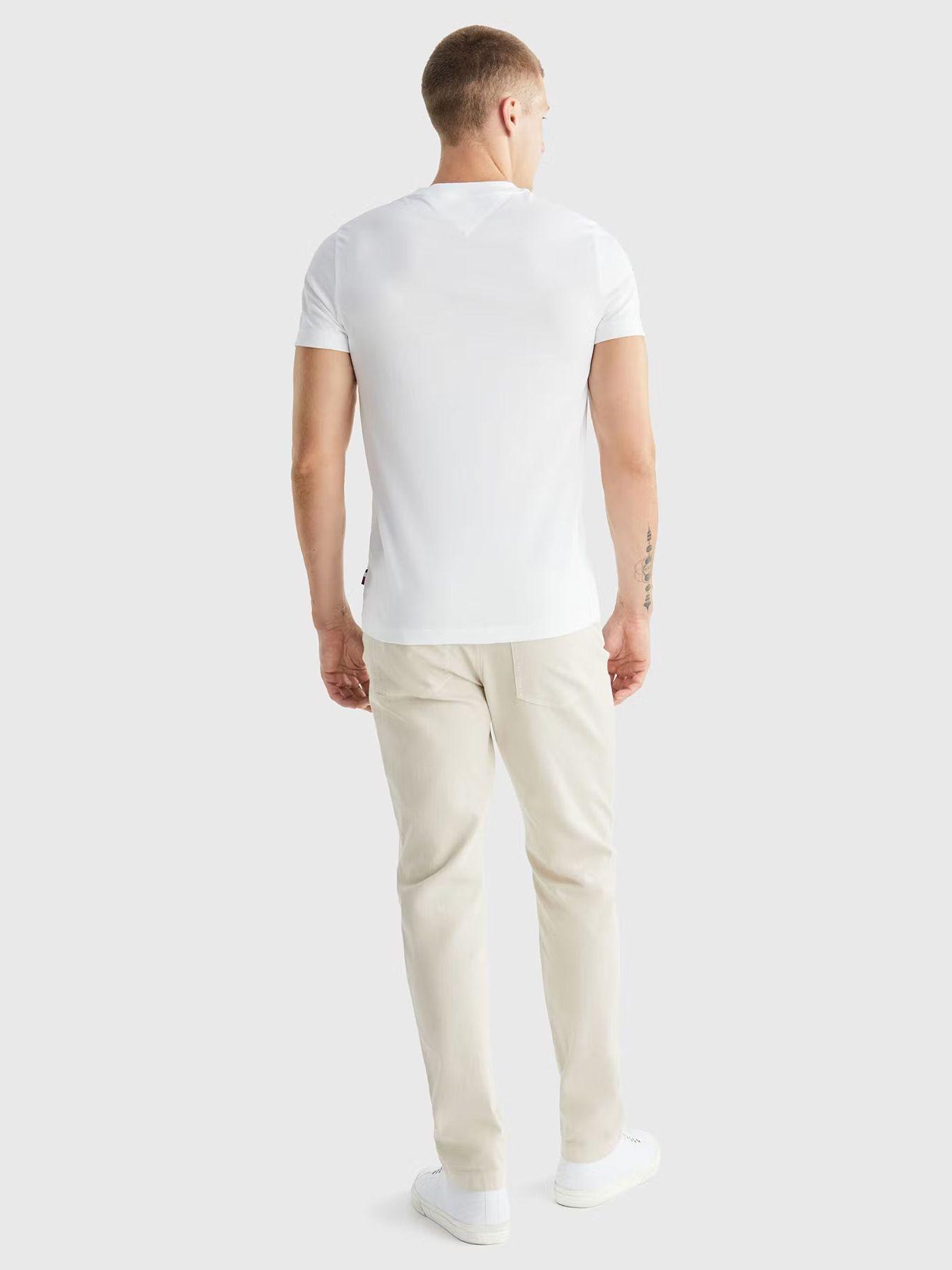 Polera Chest Logo Monotype Blanco Tommy Hilfiger-2