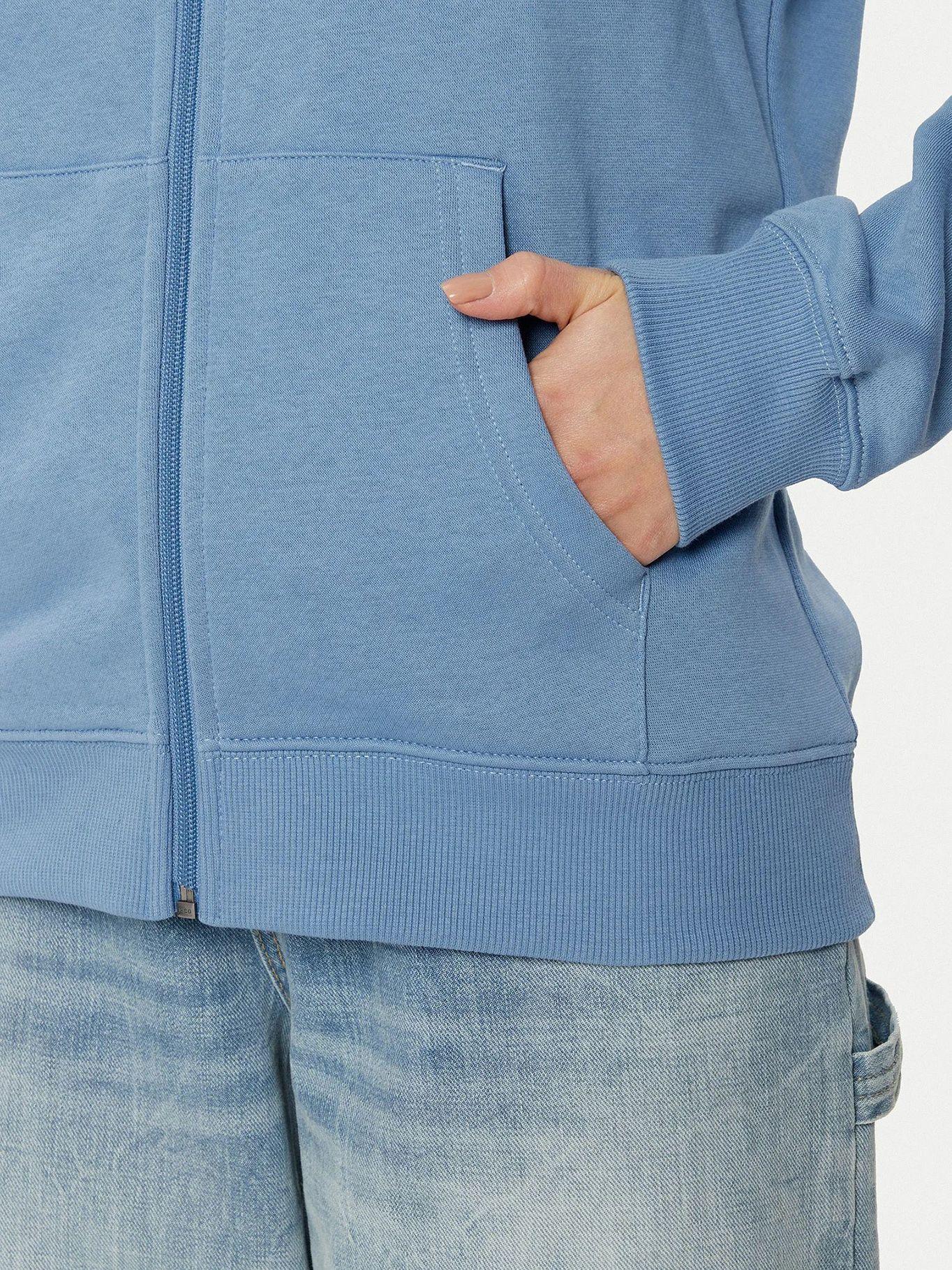 Polerón Hoodie Regular Fit Con Logo Celeste Tommy Jeans-4