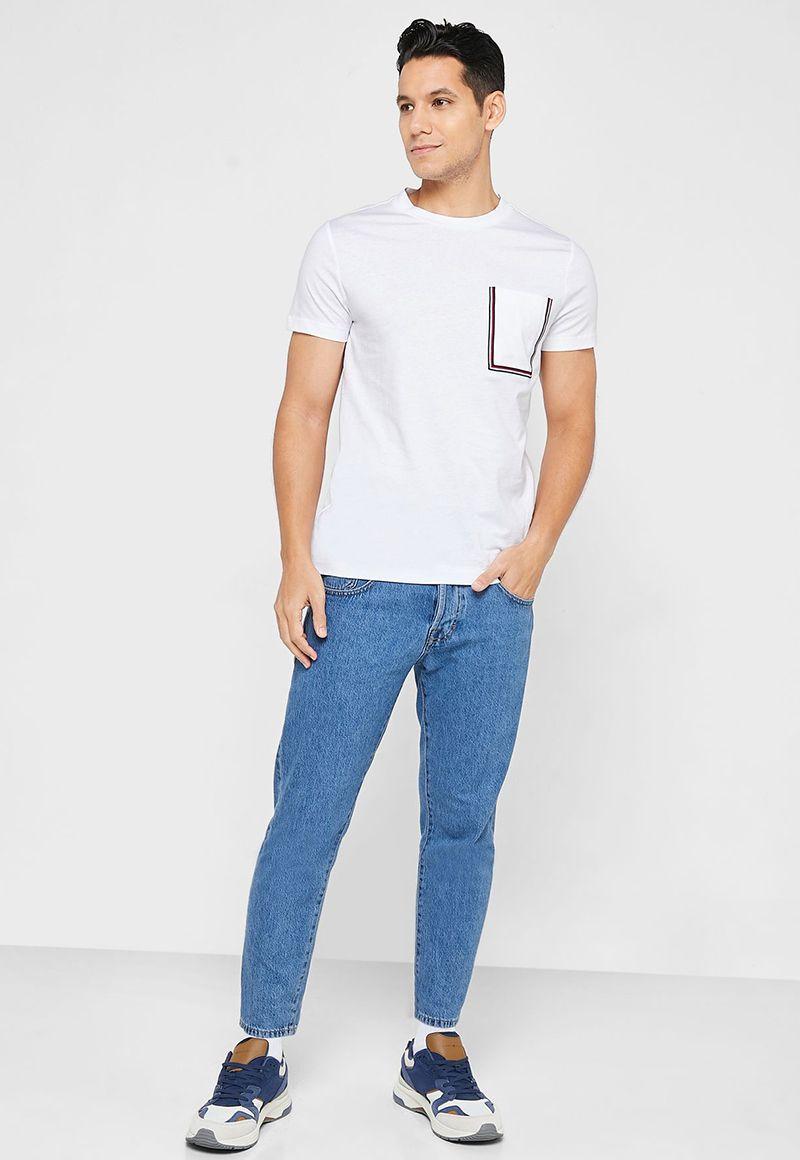 Polera Outline Pocket Blanco Tommy Hilfiger-1