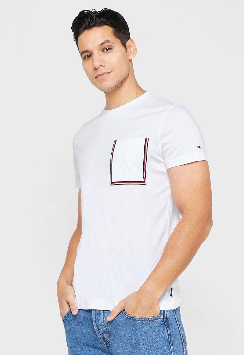 Polera Outline Pocket Blanco Tommy Hilfiger-0