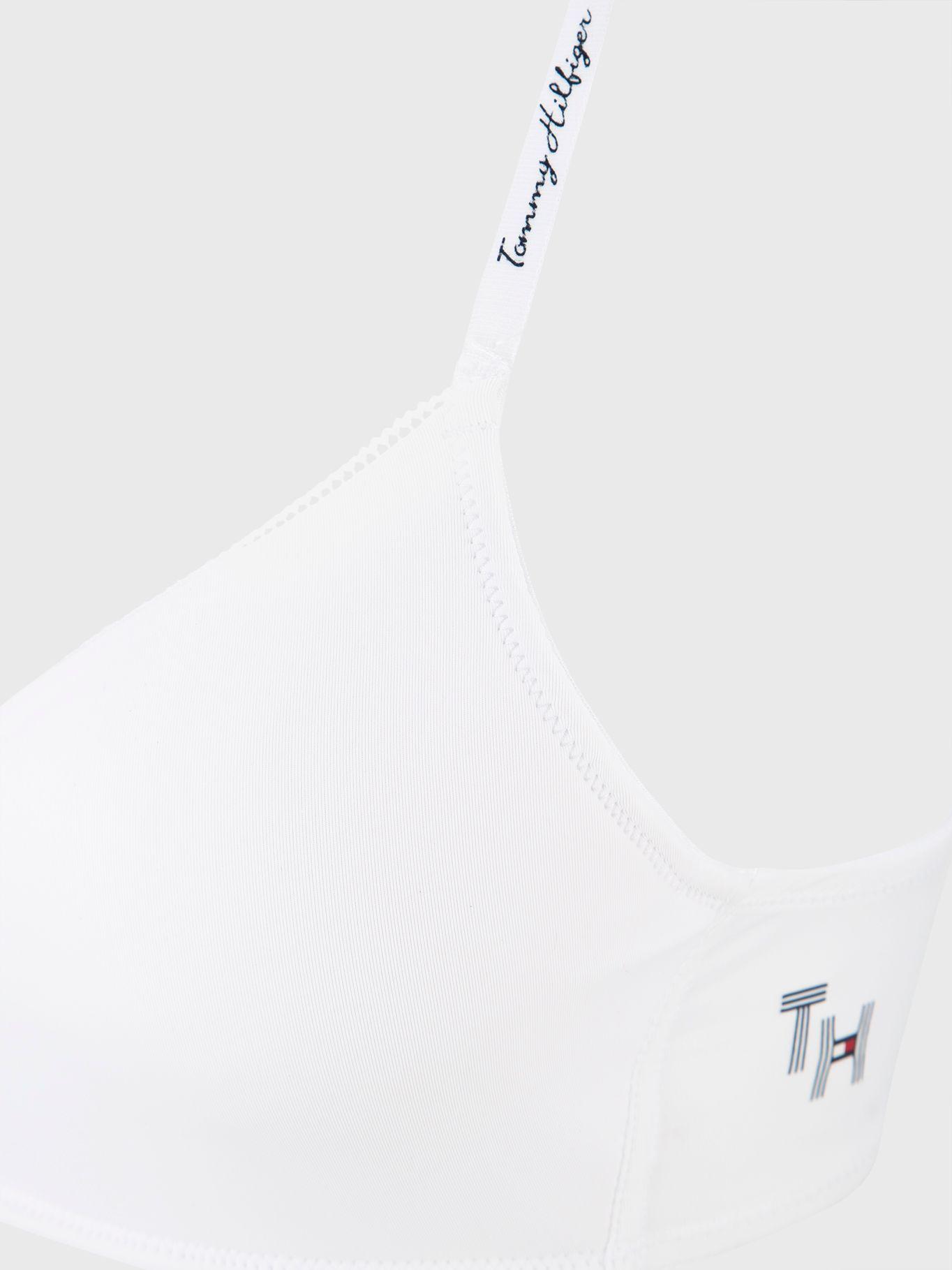Bralette Wire Lightl Con Logo Blanco Tommy Hilfiger-2