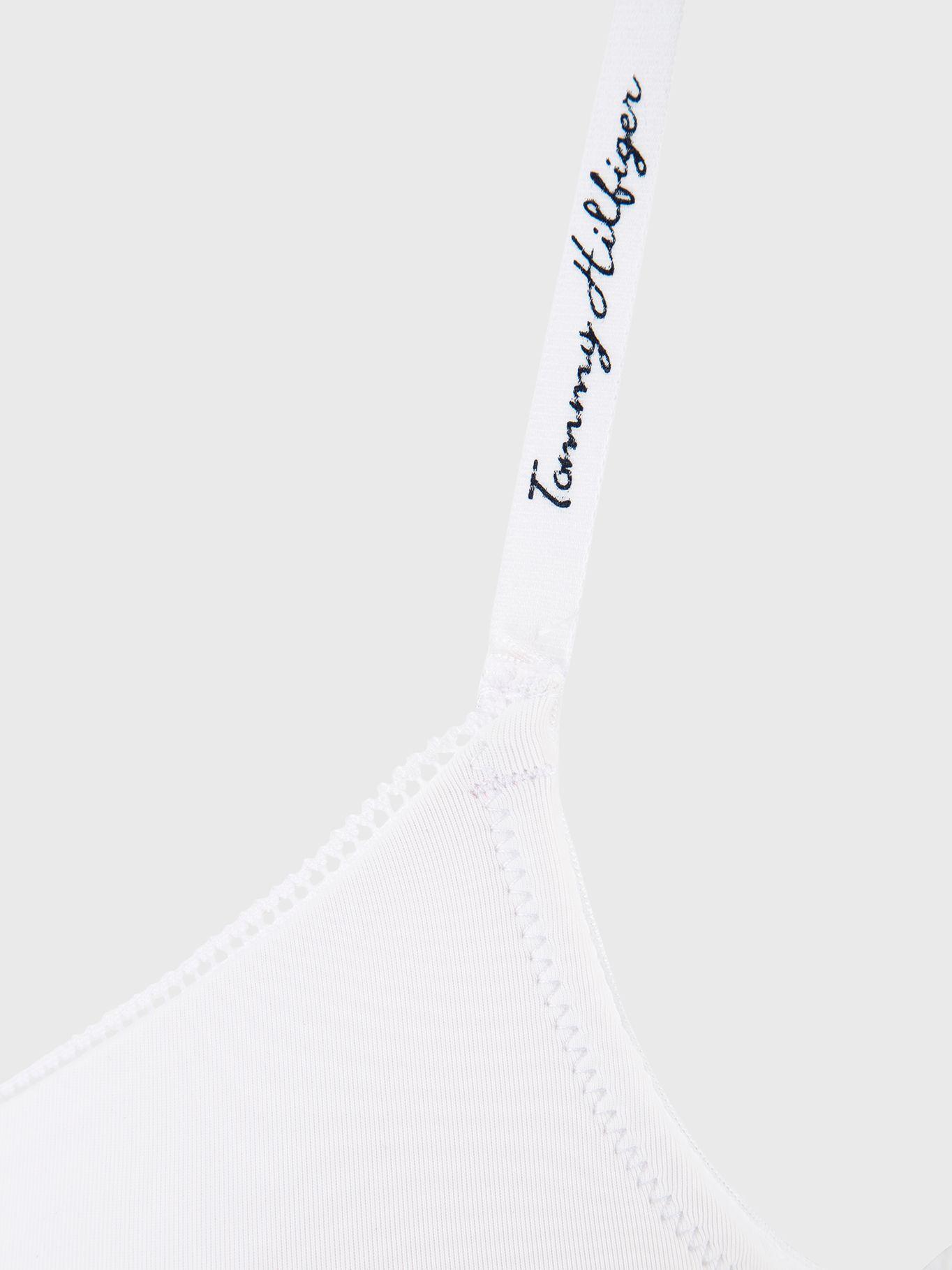 Bralette Wire Lightl Con Logo Blanco Tommy Hilfiger-3