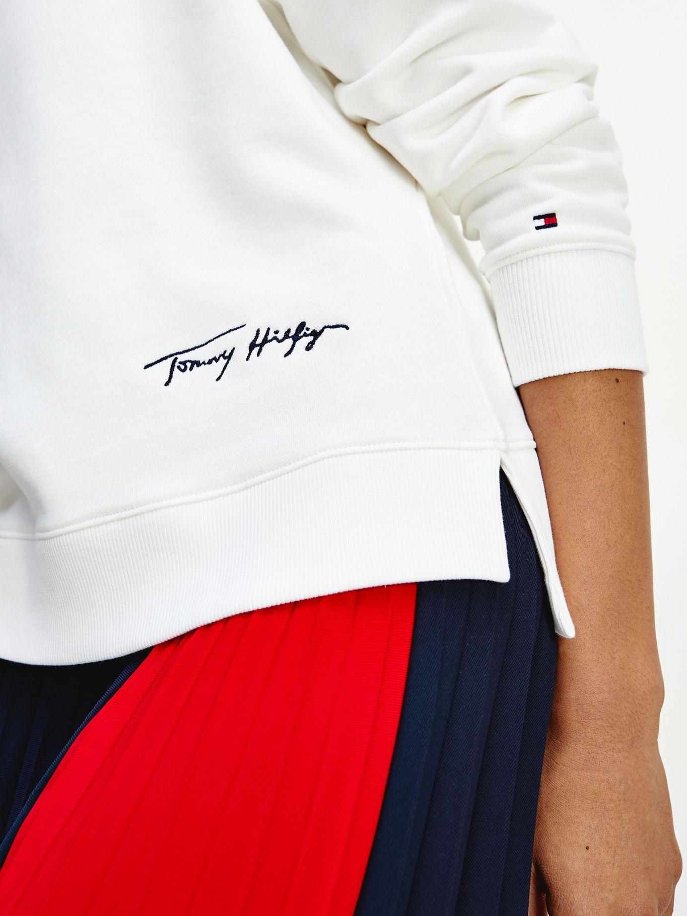 Polerón Relaxed Script Blanco Tommy Hilfiger-2