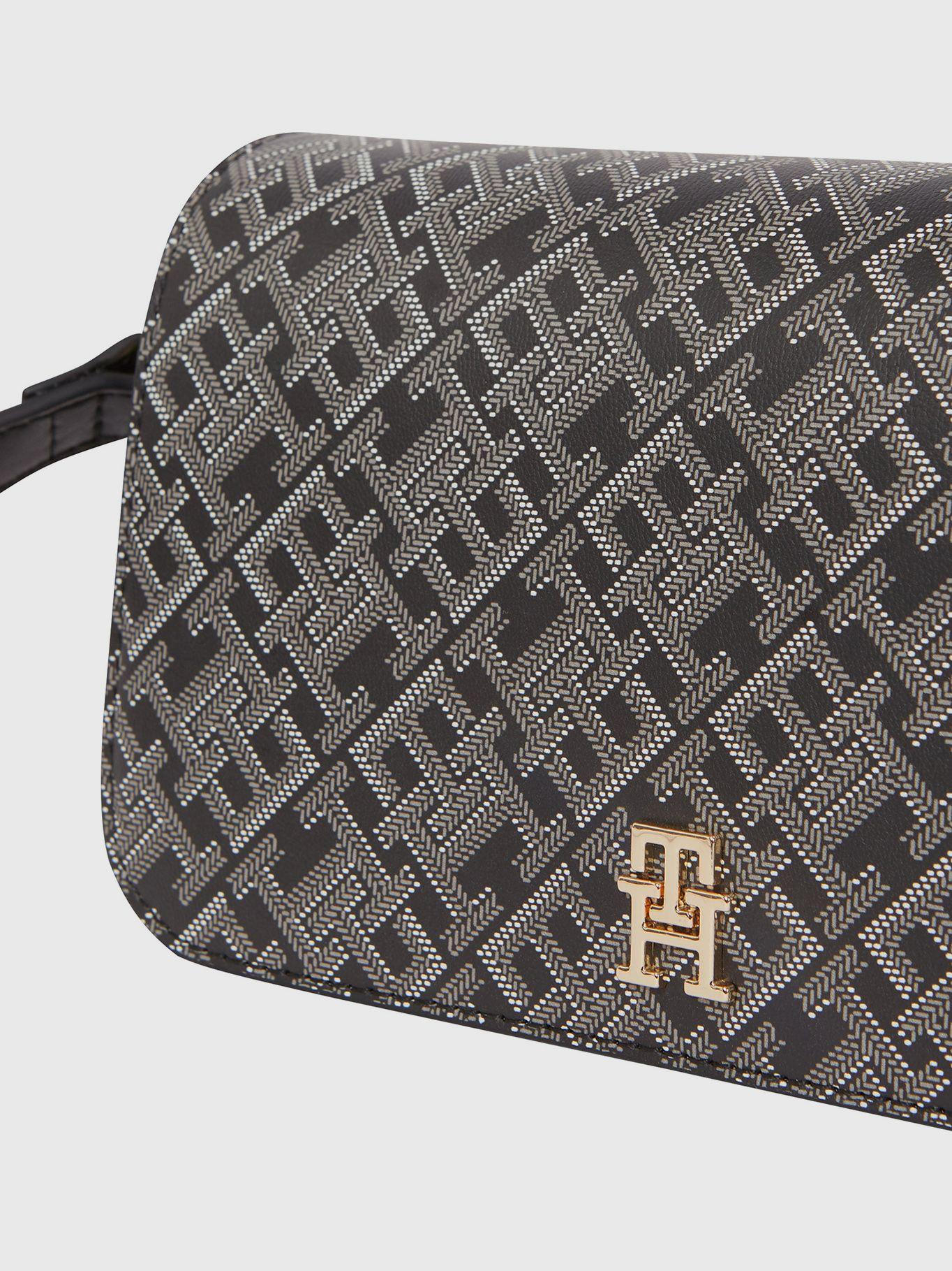 Cartera Bandolera Print Monograma Negro Tommy Hilfiger-3