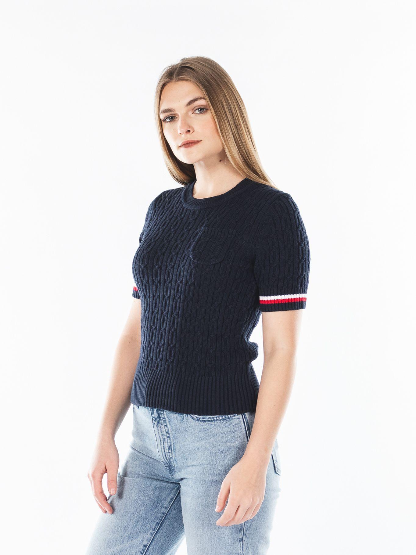 Sweater Classic C-Neck Azul Tommy Hilfiger-0