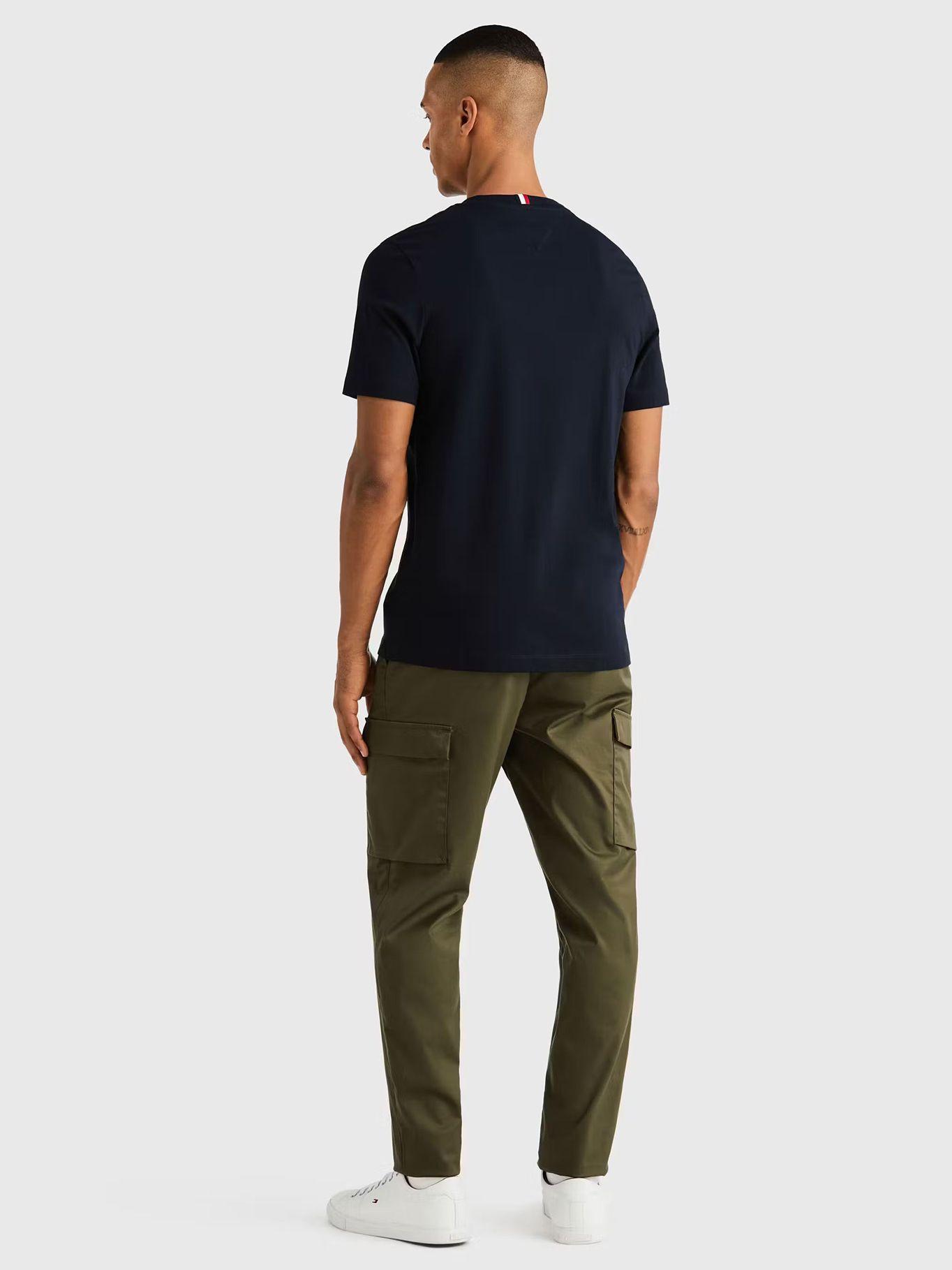 Polera Logo Monogram Regular Azul Tommy Hilfiger-2