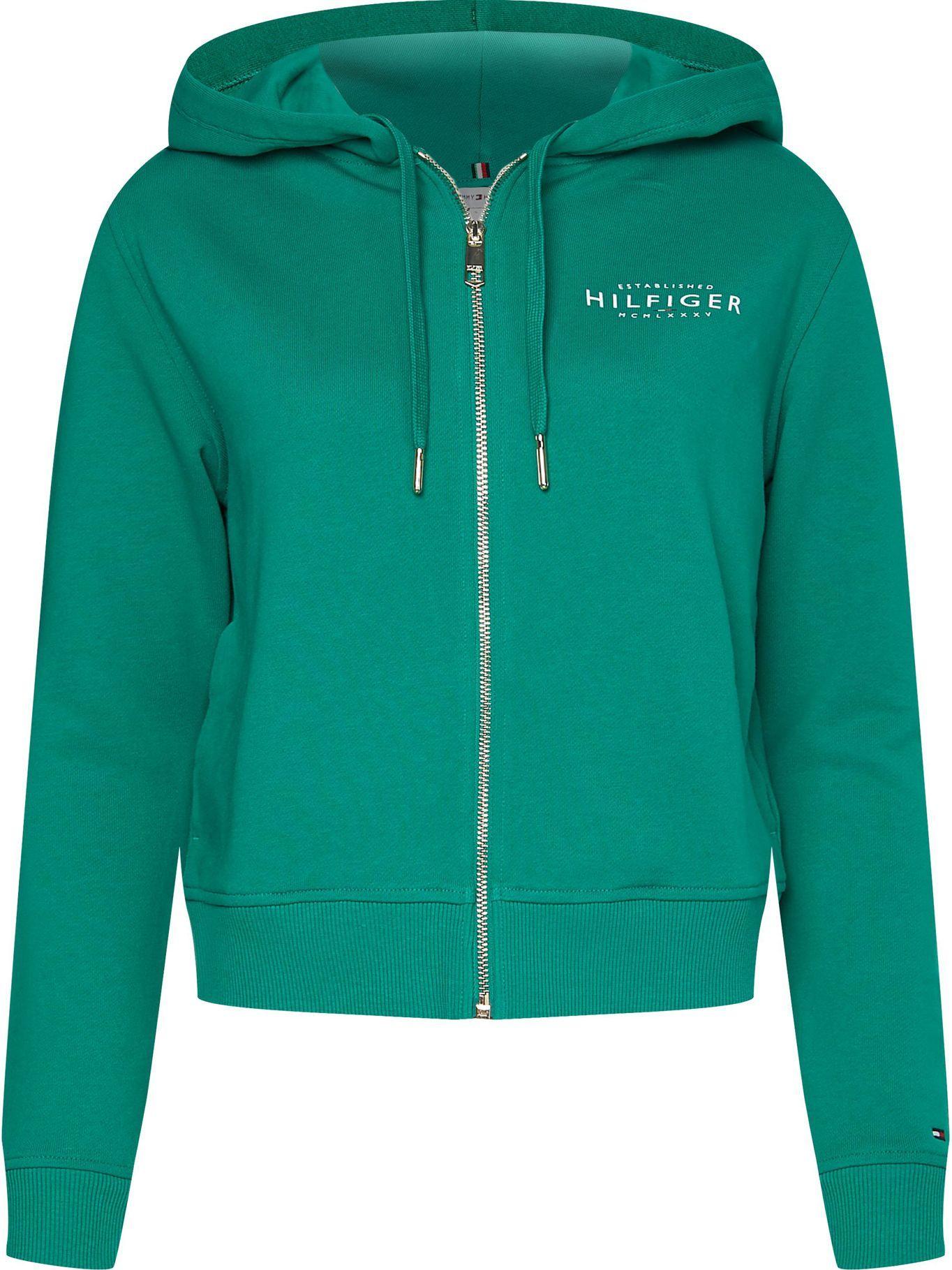 Polerón Hoodie Con Cierre New Logo Verde Tommy Hilfiger-0