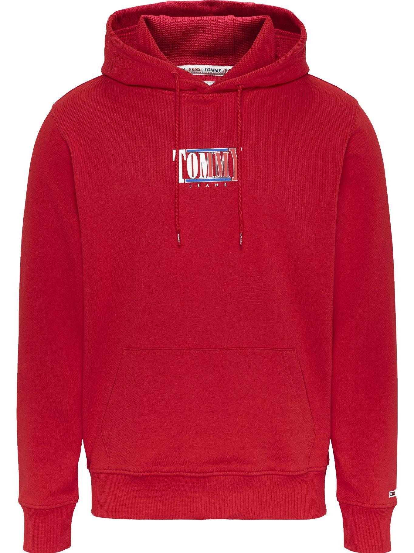 Polerón Hoodie Essential Graphic Rojo Tommy Jeans-0