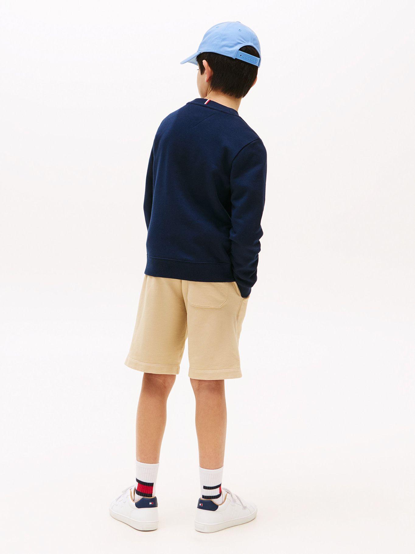 Polerón De Niño Con Logo Signature Azul Tommy Hilfiger-2