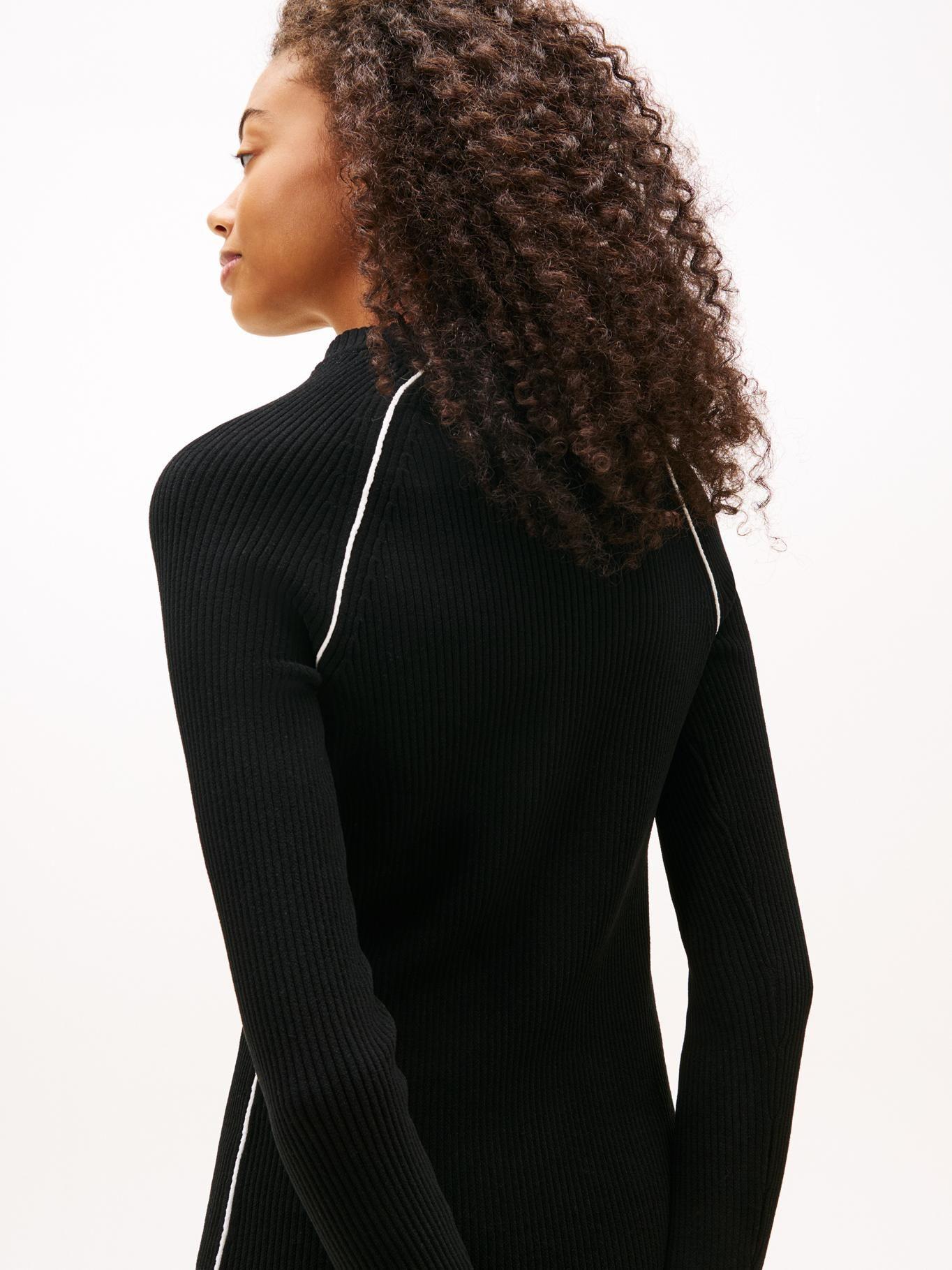 Vestido Colorblock Con Logo Tommy Jeans Negro-3